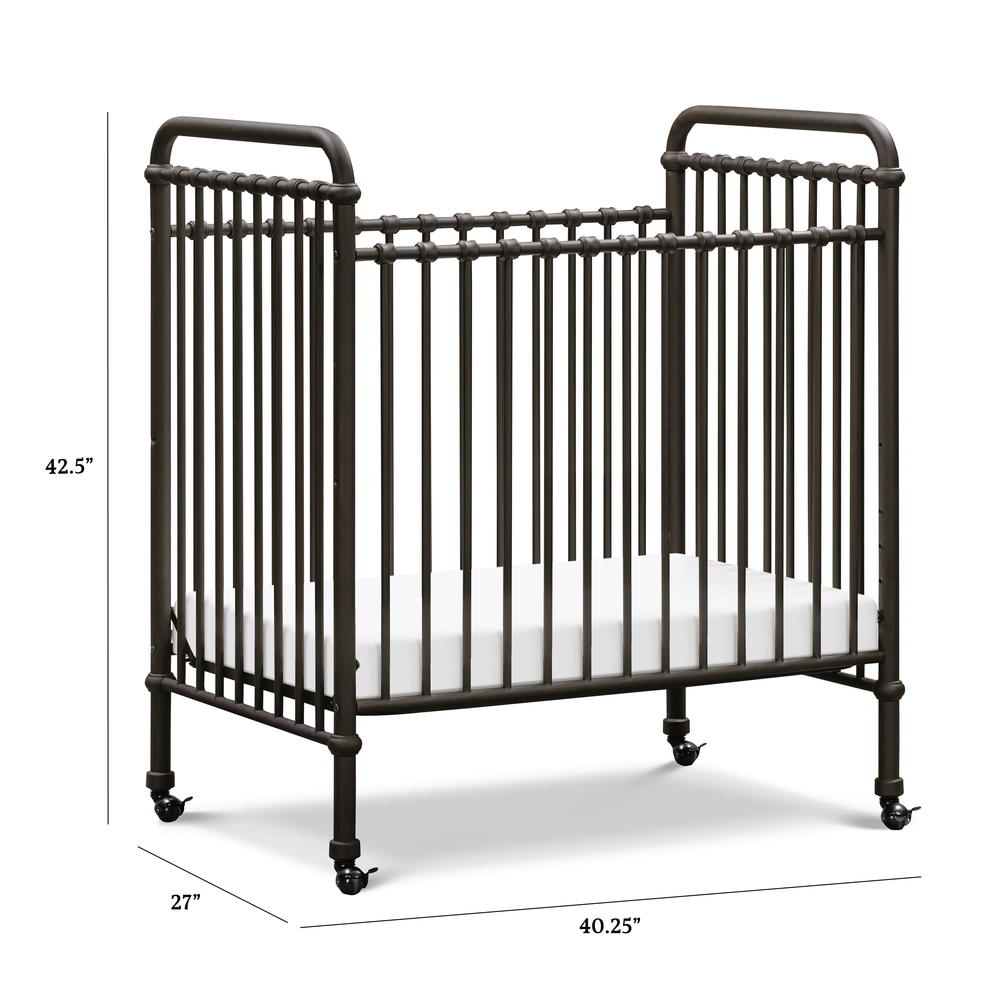 Abigail 3-in-1 Convertible Mini Crib - Image 27