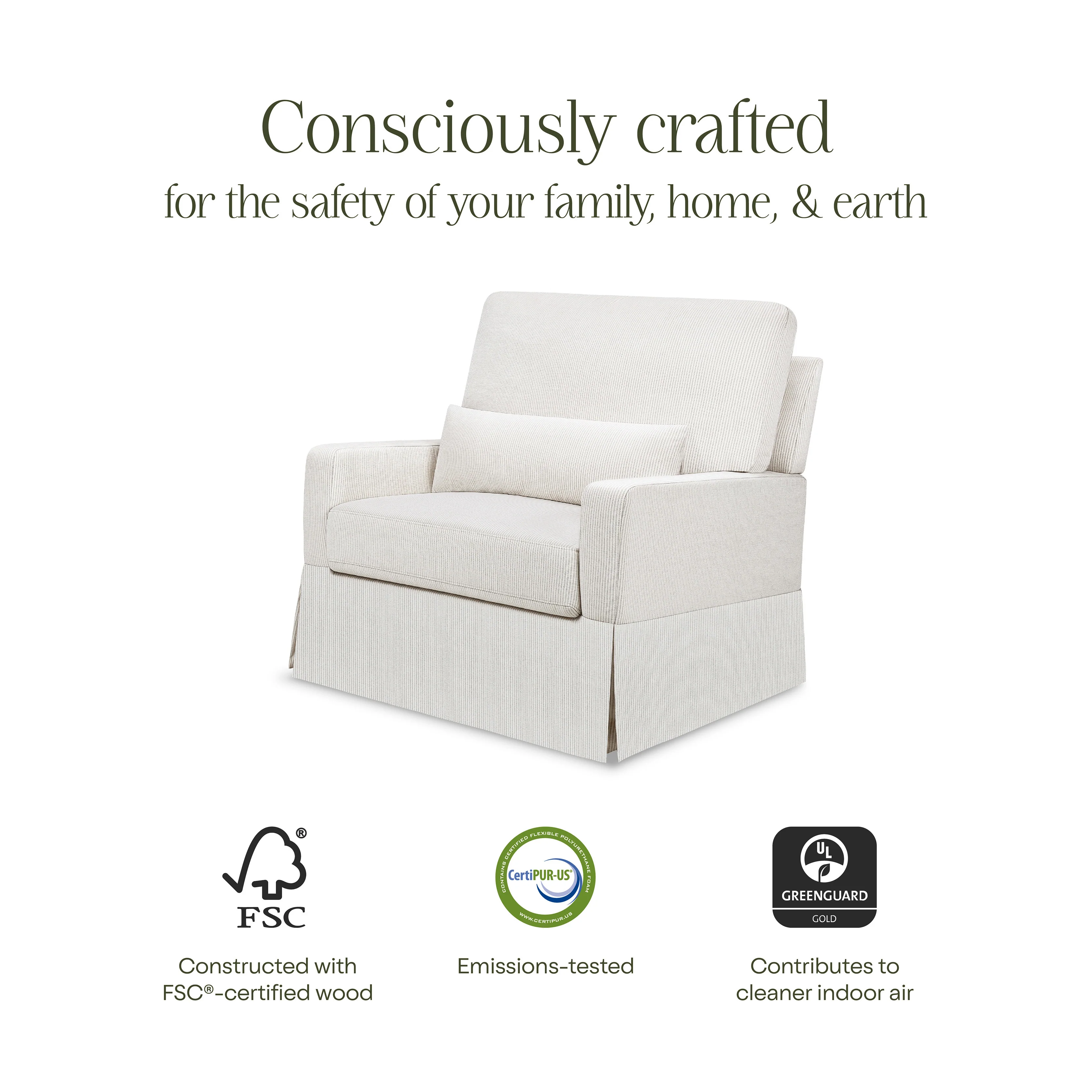 Crawford Pillowback Chair and a Half Comfort Swivel Glider - Image 17