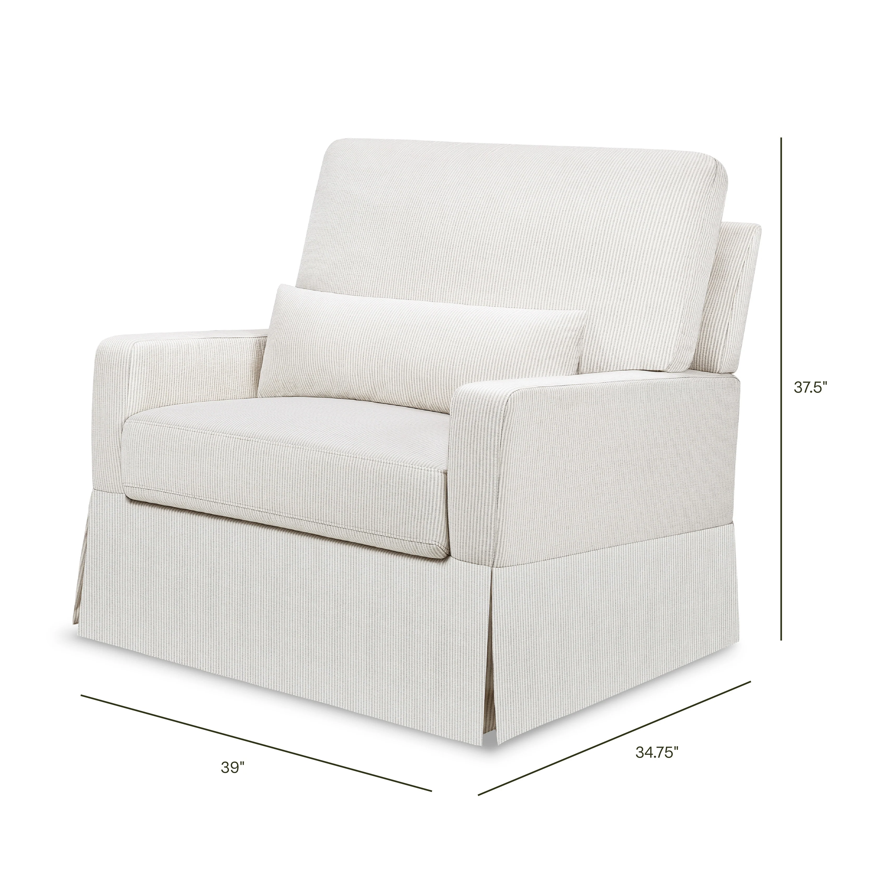 Crawford Pillowback Chair and a Half Comfort Swivel Glider - Image 20