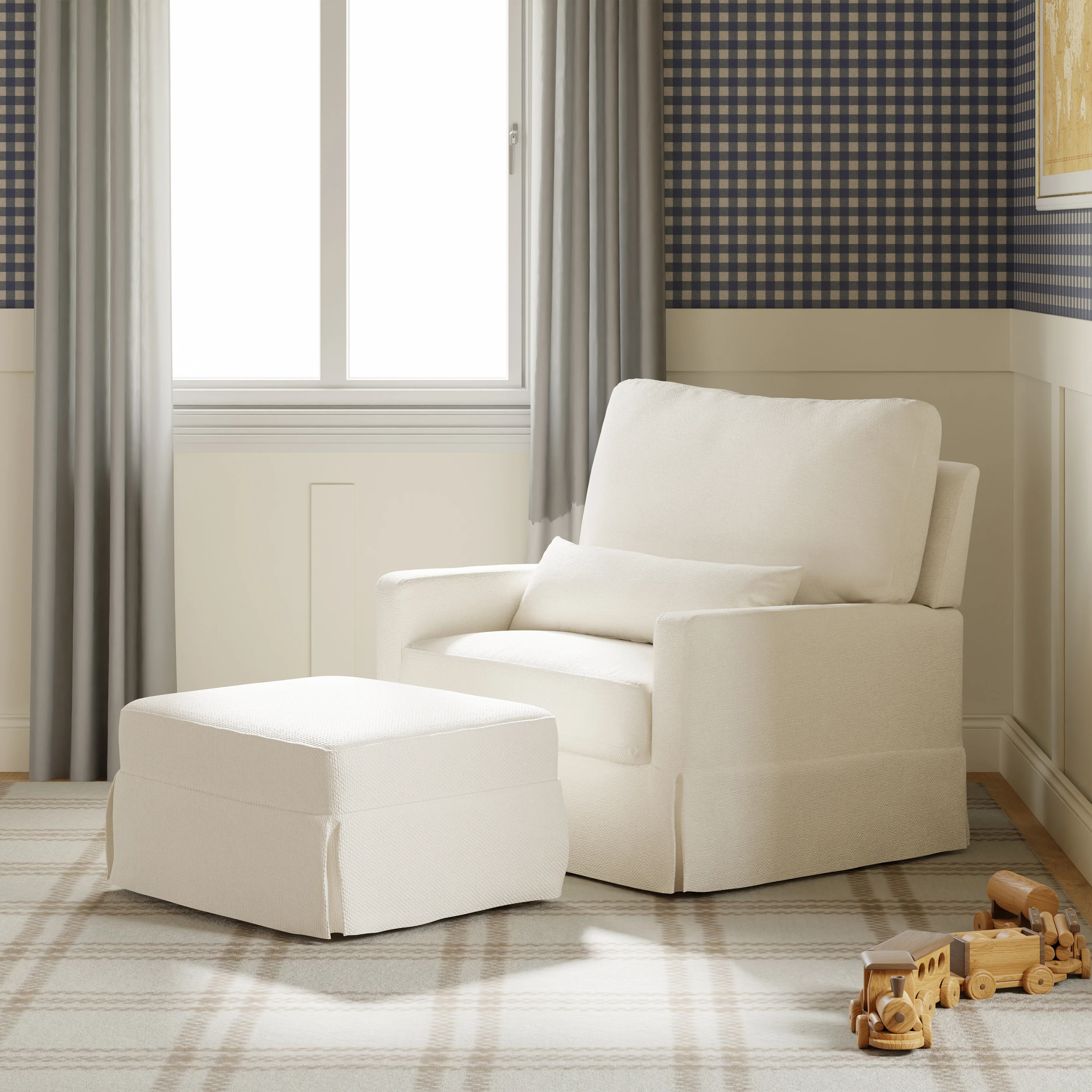 Crawford Pillowback Comfort Swivel Glider - Image 3