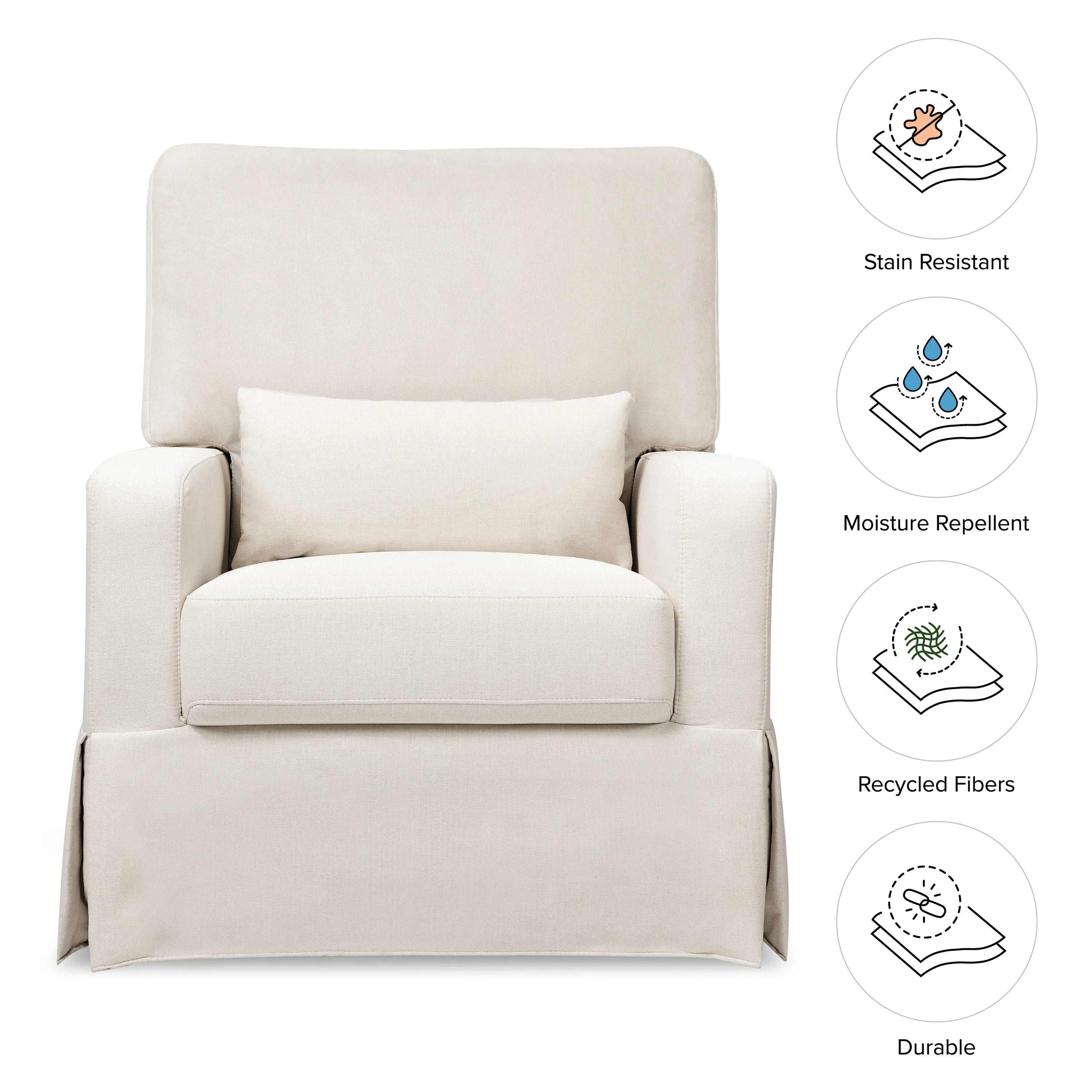 Crawford Pillowback Comfort Swivel Glider - Image 6