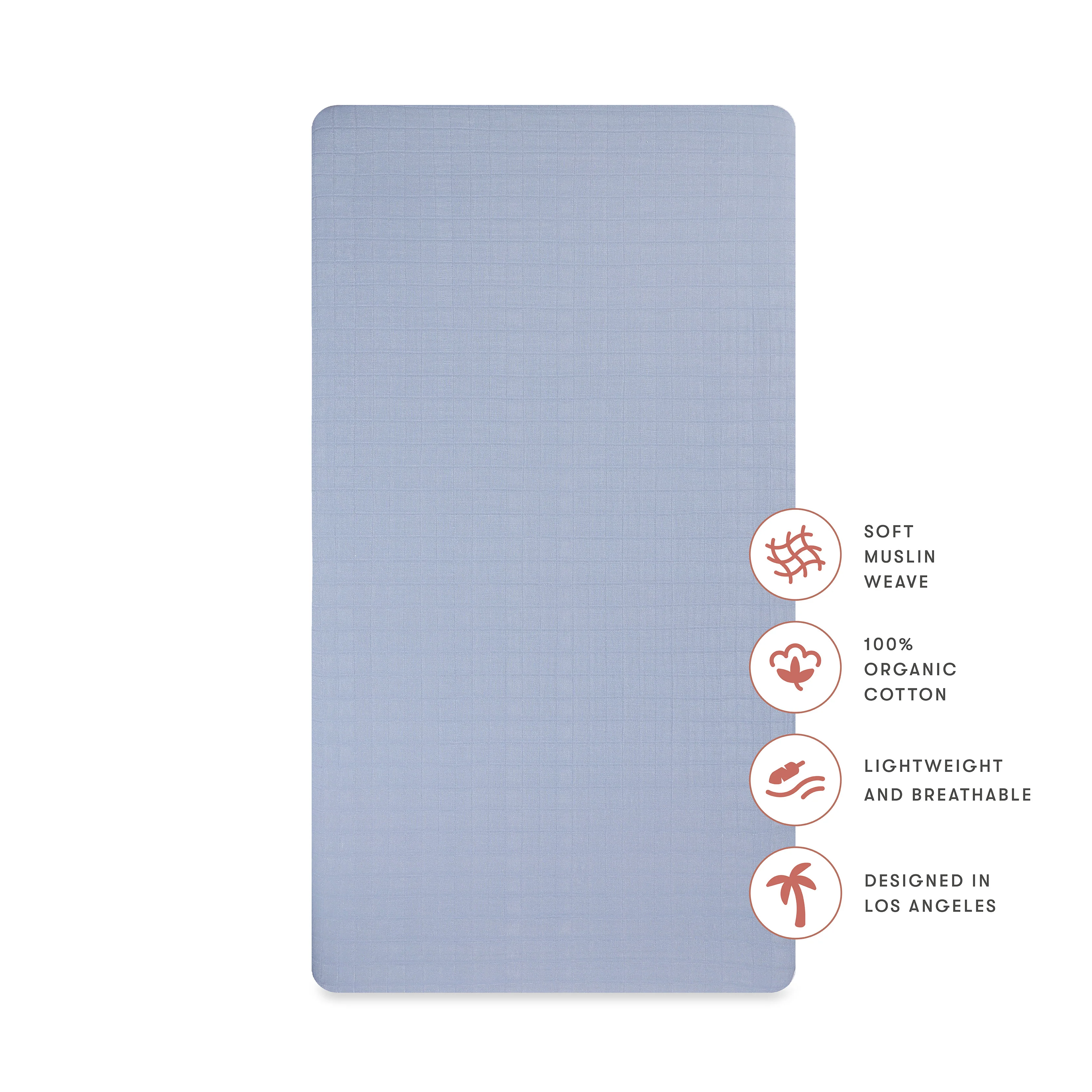 Crib Sheet in GOTS Certified Organic Muslin Cotton - Image 30