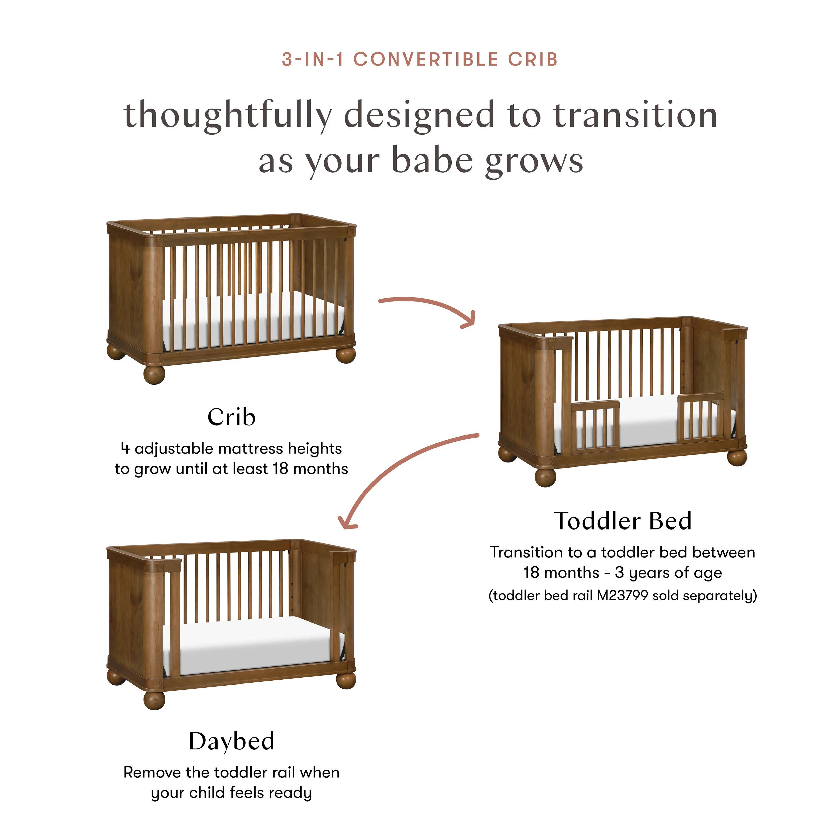 Crosby 3-in-1 Convertible Crib - Image 18