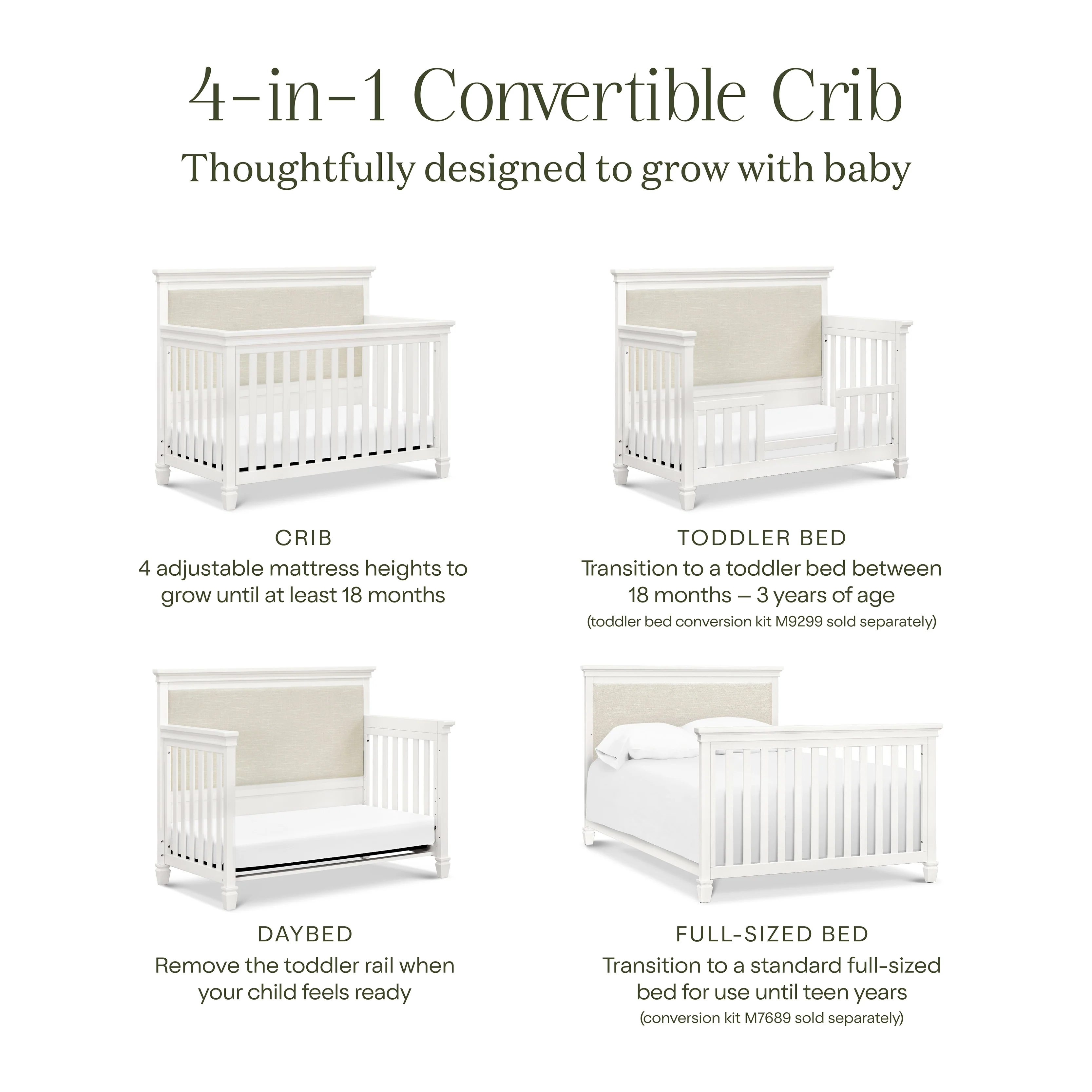 Darlington 4-in-1 Convertible Crib - Image 10