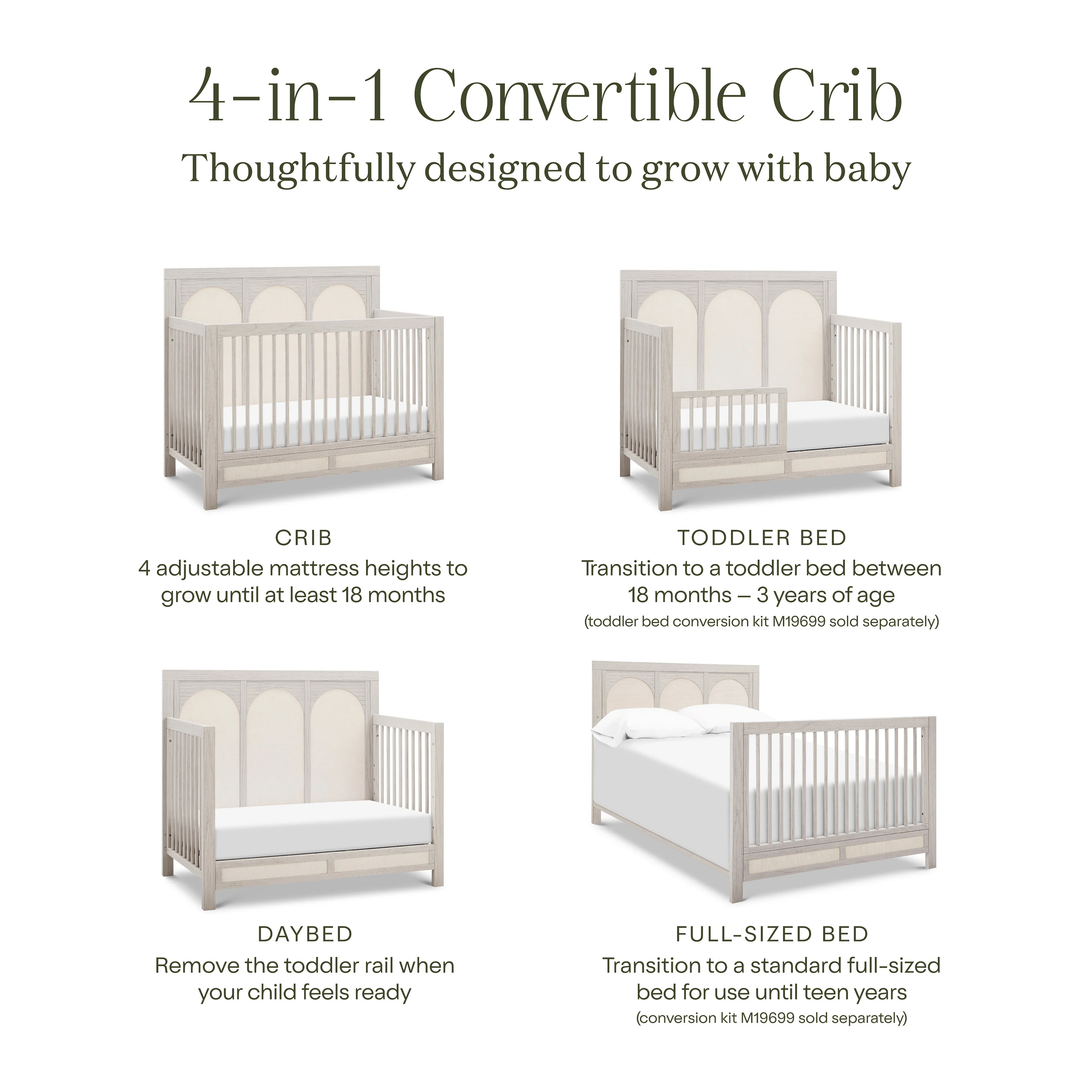 Eloise 4-in-1 Convertible Crib - Image 42
