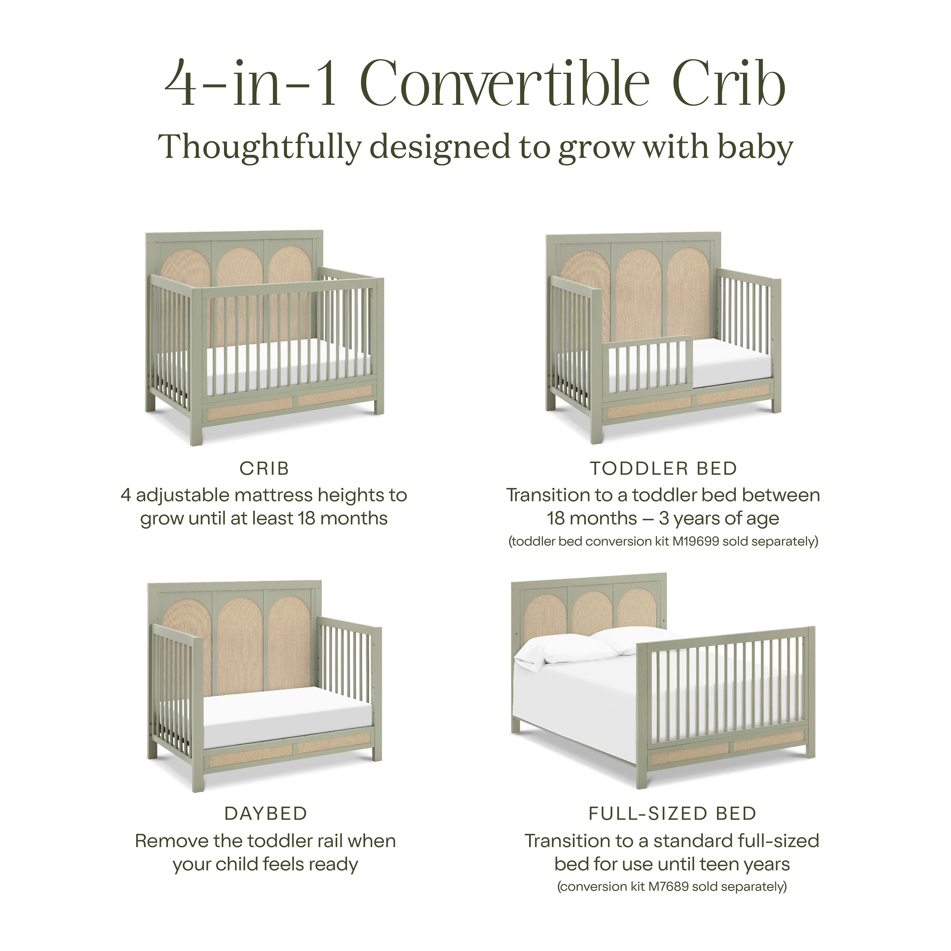Eloise 4-in-1 Convertible Crib - Image 58
