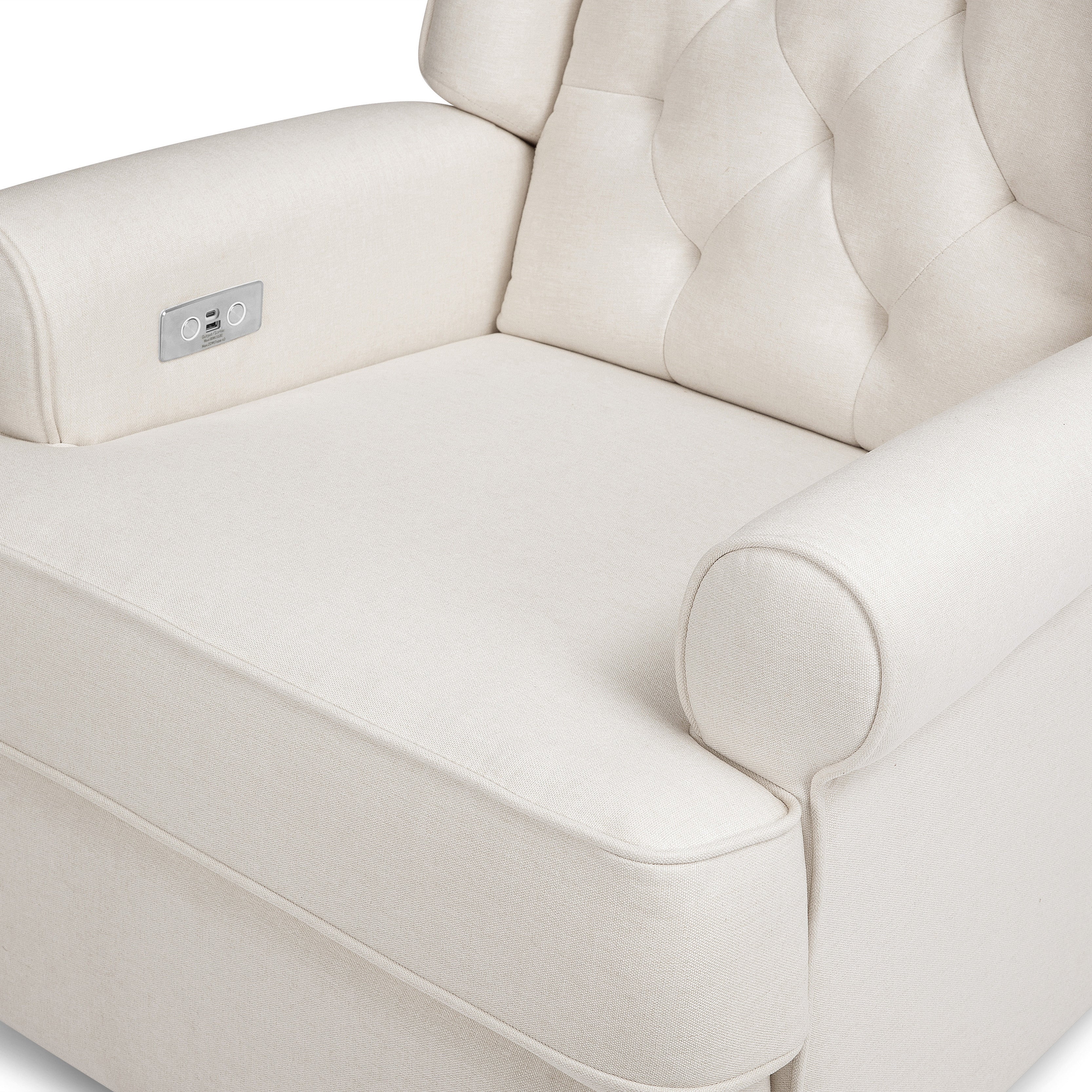 Harbour Electronic Recliner and Swivel Glider in Eco-Performance Fabric with USB port | Water Repellent & Stain Resistant - Image 9