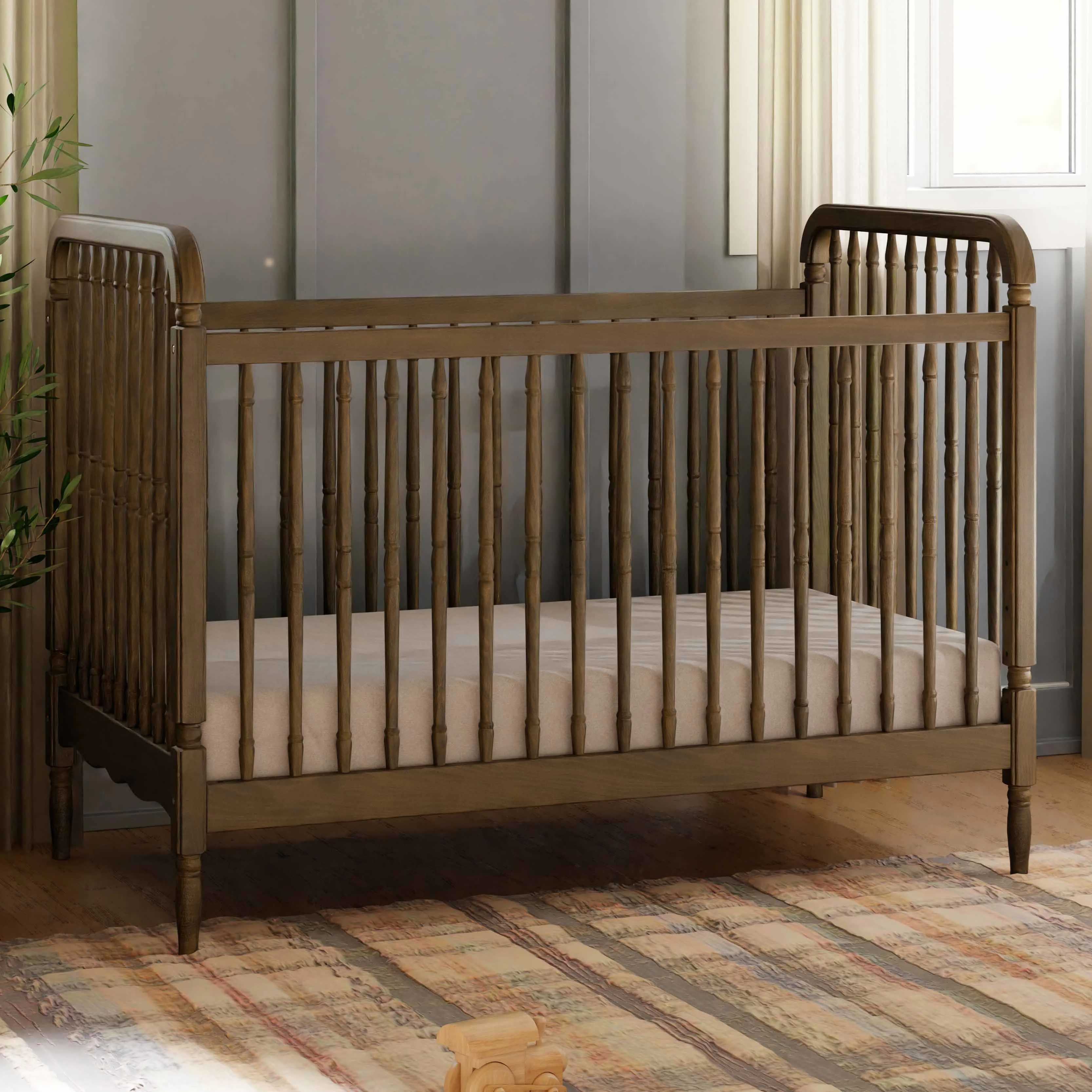 Liberty 3-in-1 Convertible Spindle Crib with Toddler Bed Conversion Kit - Image 111