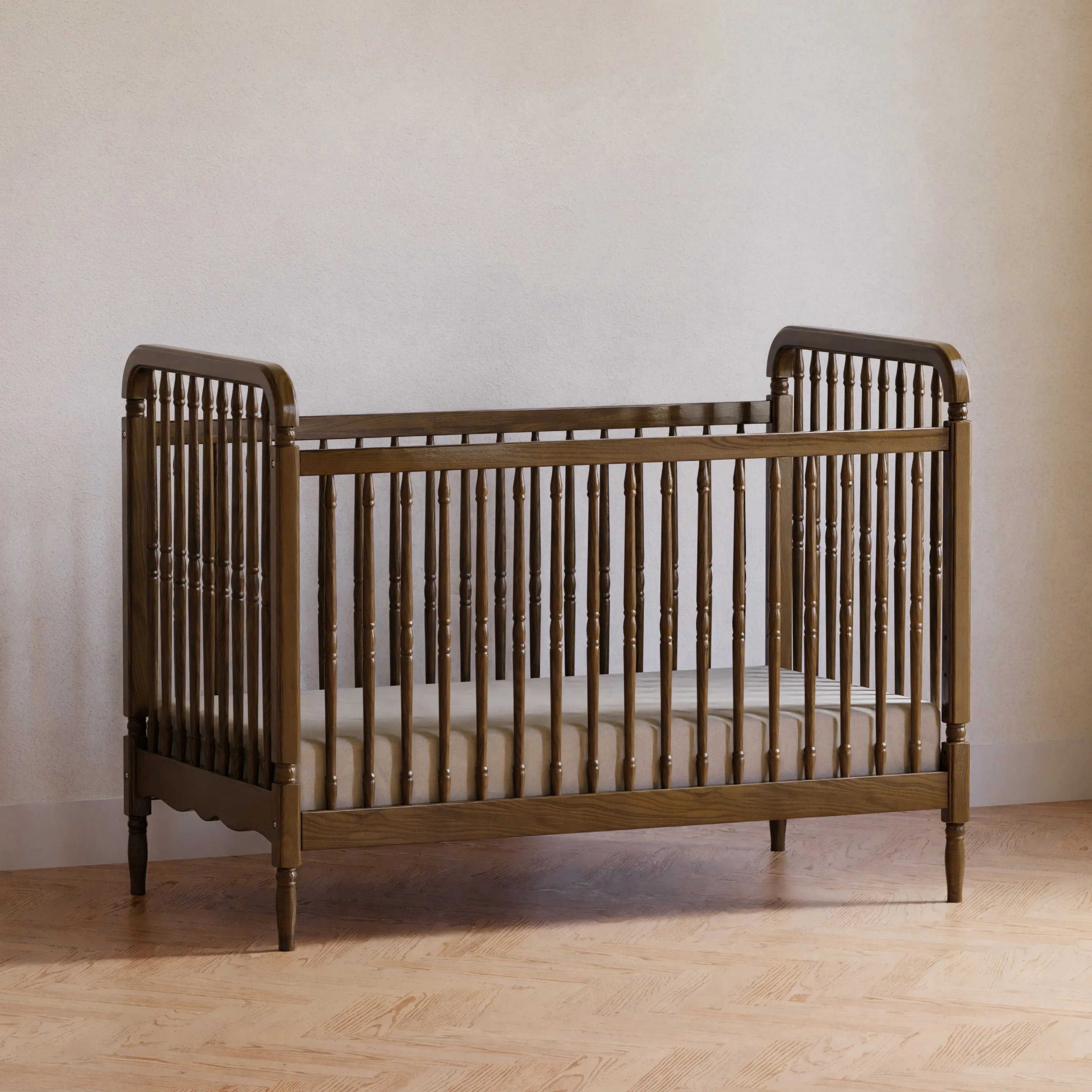 Liberty 3-in-1 Convertible Spindle Crib with Toddler Bed Conversion Kit - Image 120