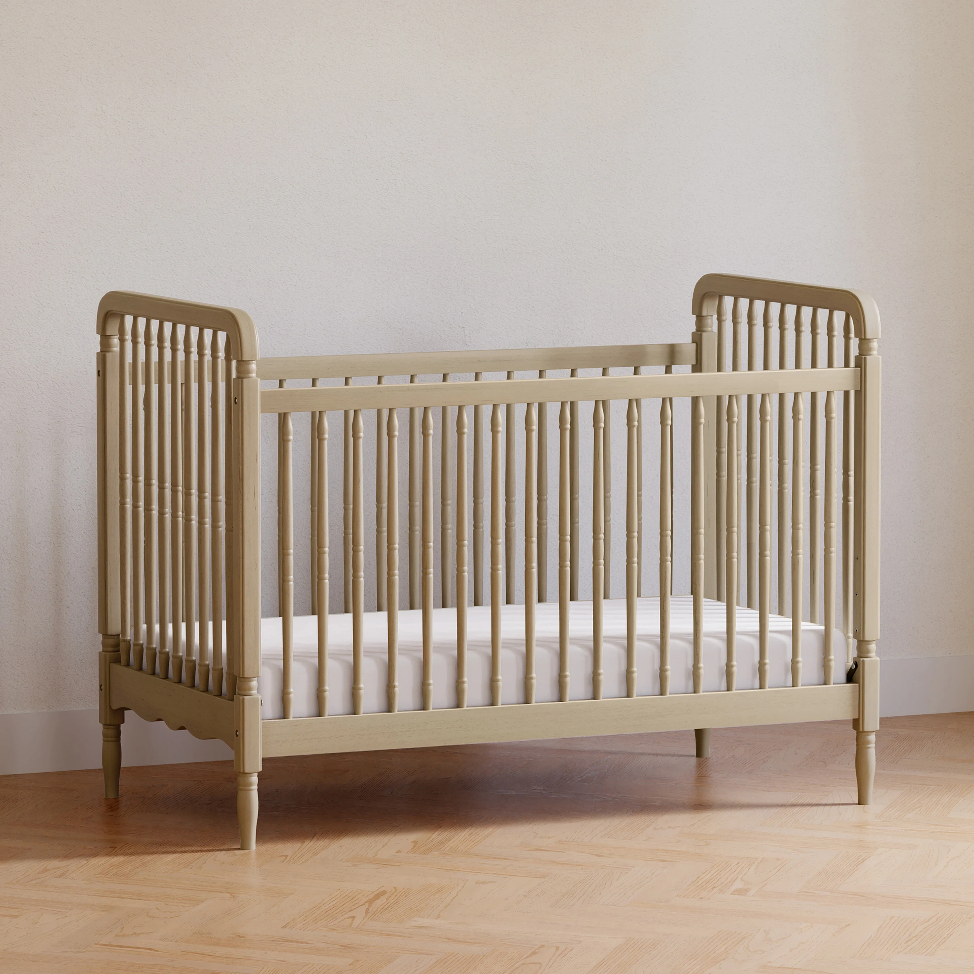 Liberty 3-in-1 Convertible Spindle Crib with Toddler Bed Conversion Kit - Image 25
