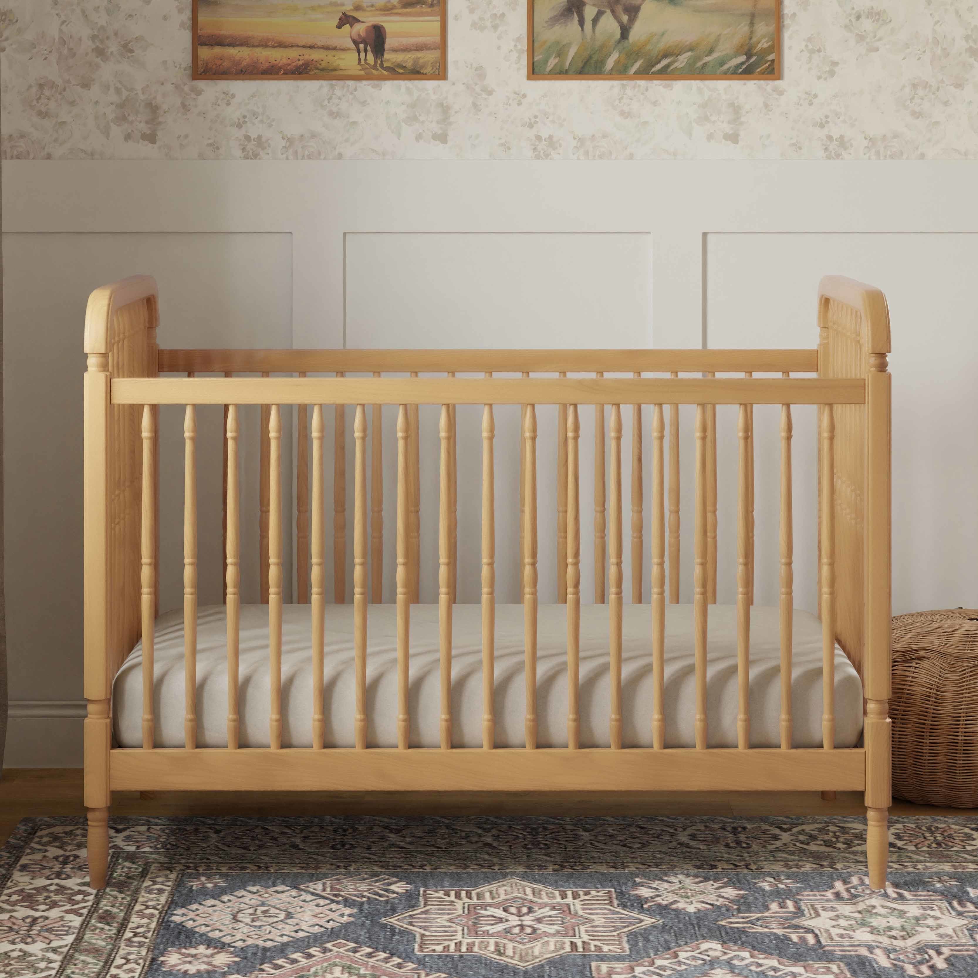Liberty 3-in-1 Convertible Spindle Crib with Toddler Bed Conversion Kit - Image 36