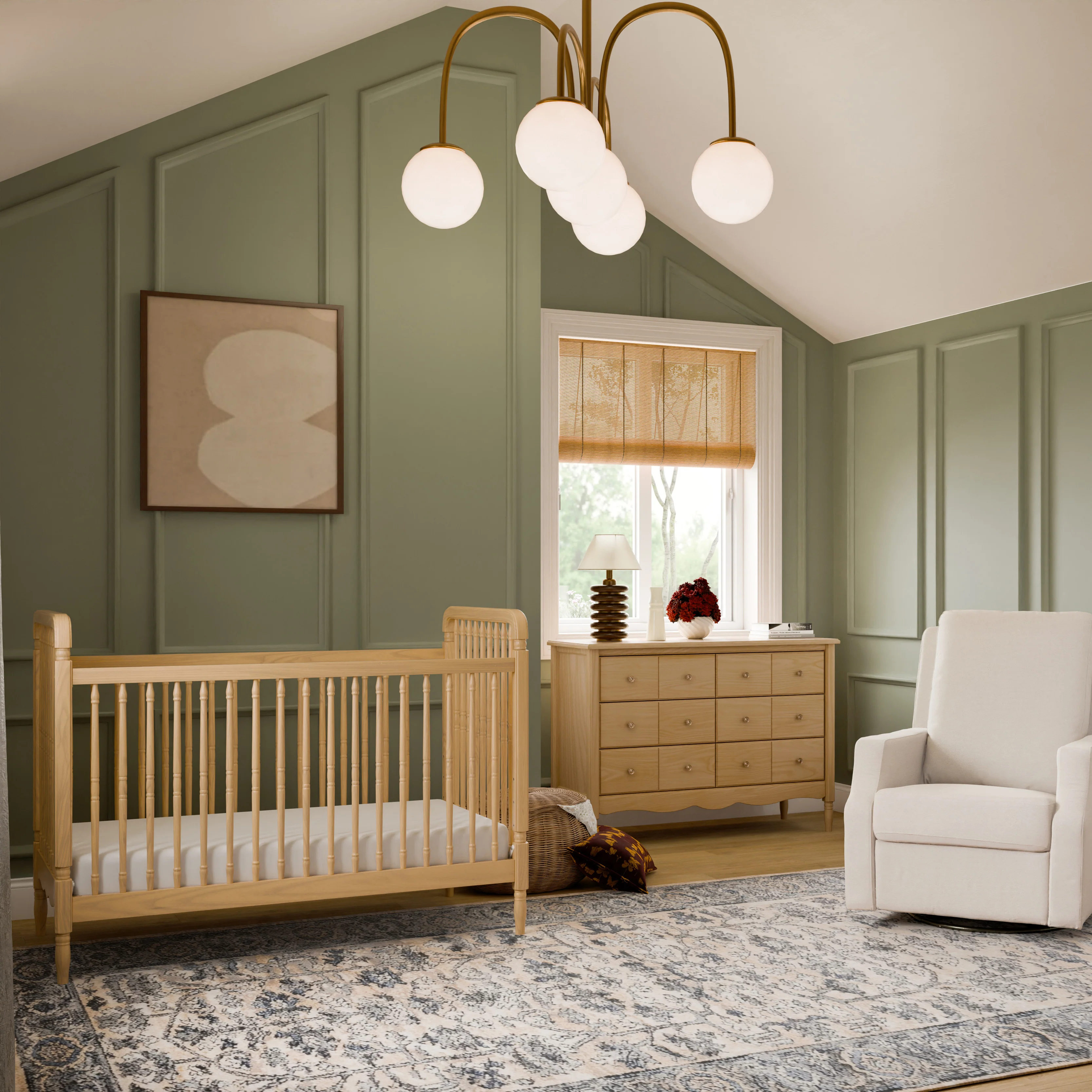 Liberty 3-in-1 Convertible Spindle Crib with Toddler Bed Conversion Kit - Image 39