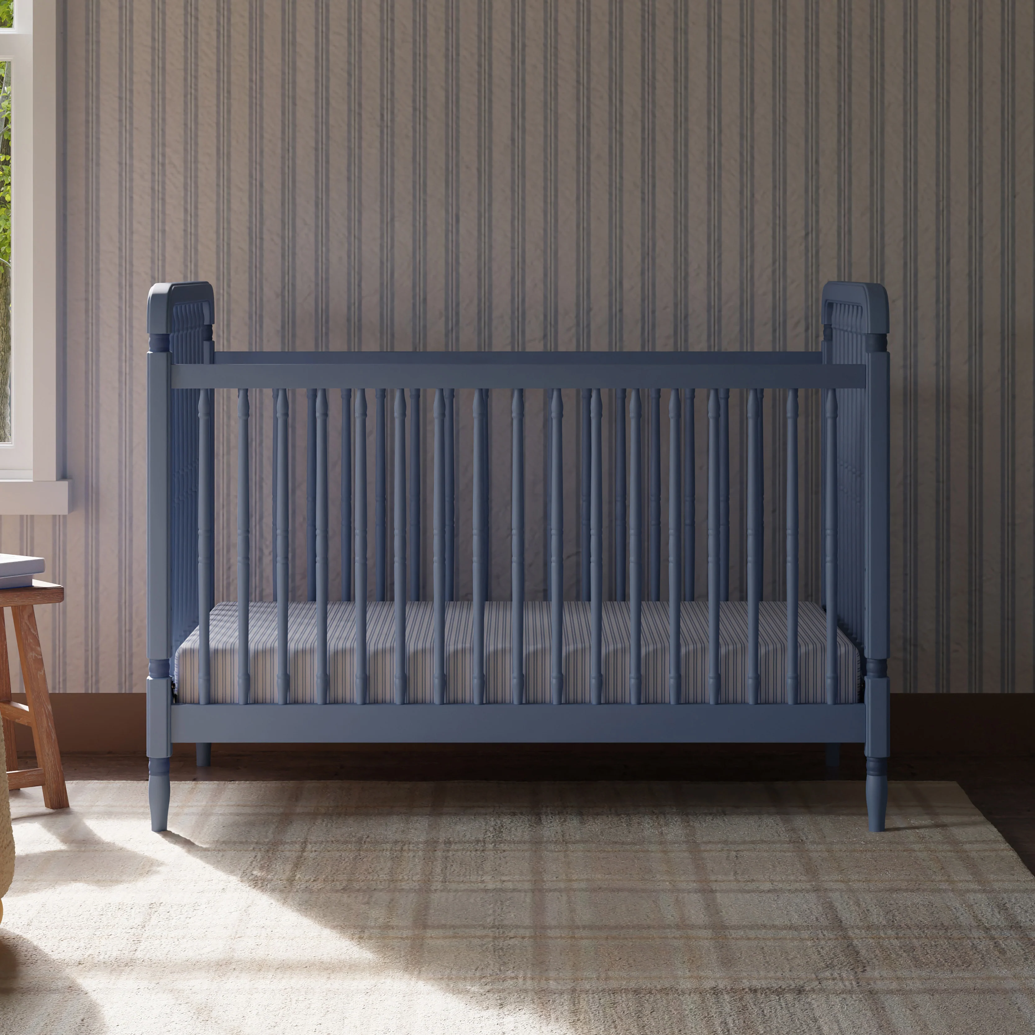 Liberty 3-in-1 Convertible Spindle Crib with Toddler Bed Conversion Kit - Image 49