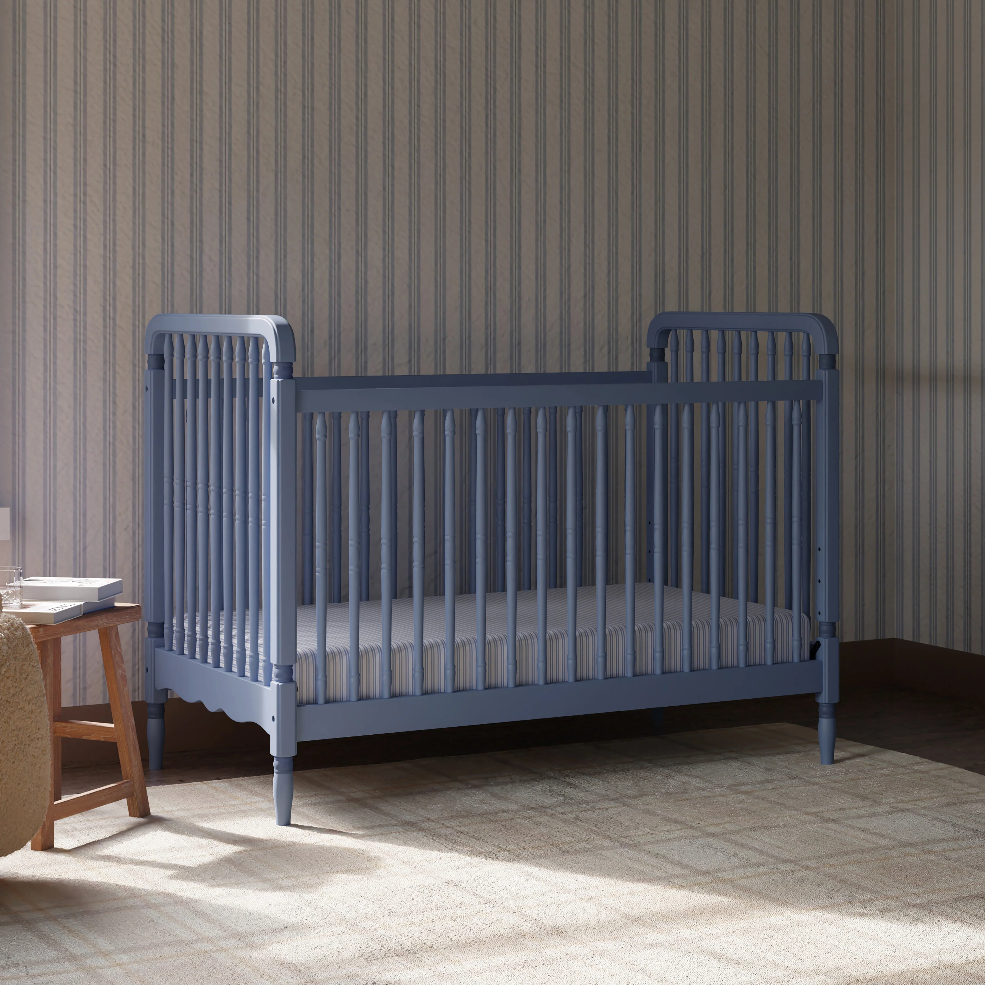 Liberty 3-in-1 Convertible Spindle Crib with Toddler Bed Conversion Kit - Image 50