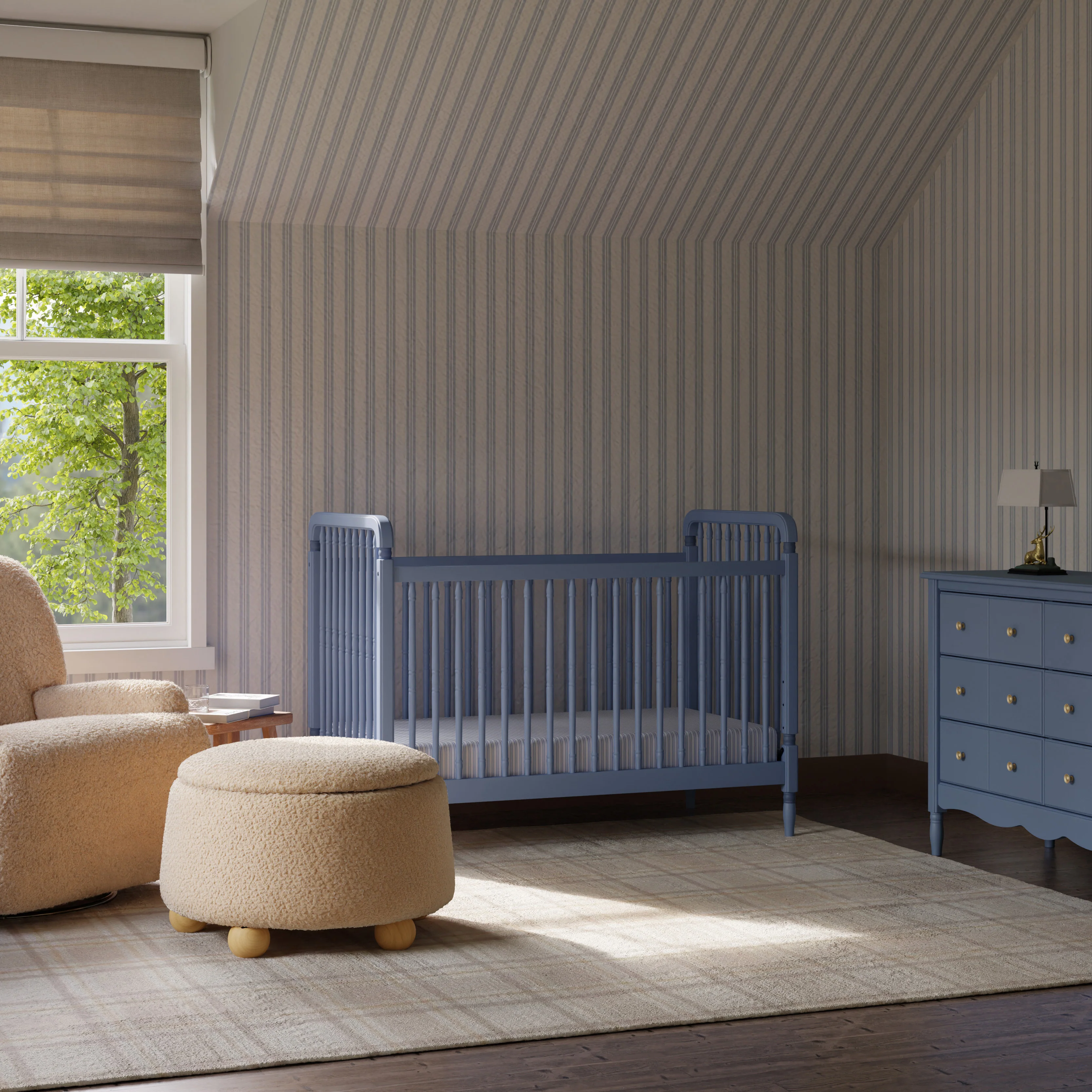 Liberty 3-in-1 Convertible Spindle Crib with Toddler Bed Conversion Kit - Image 51