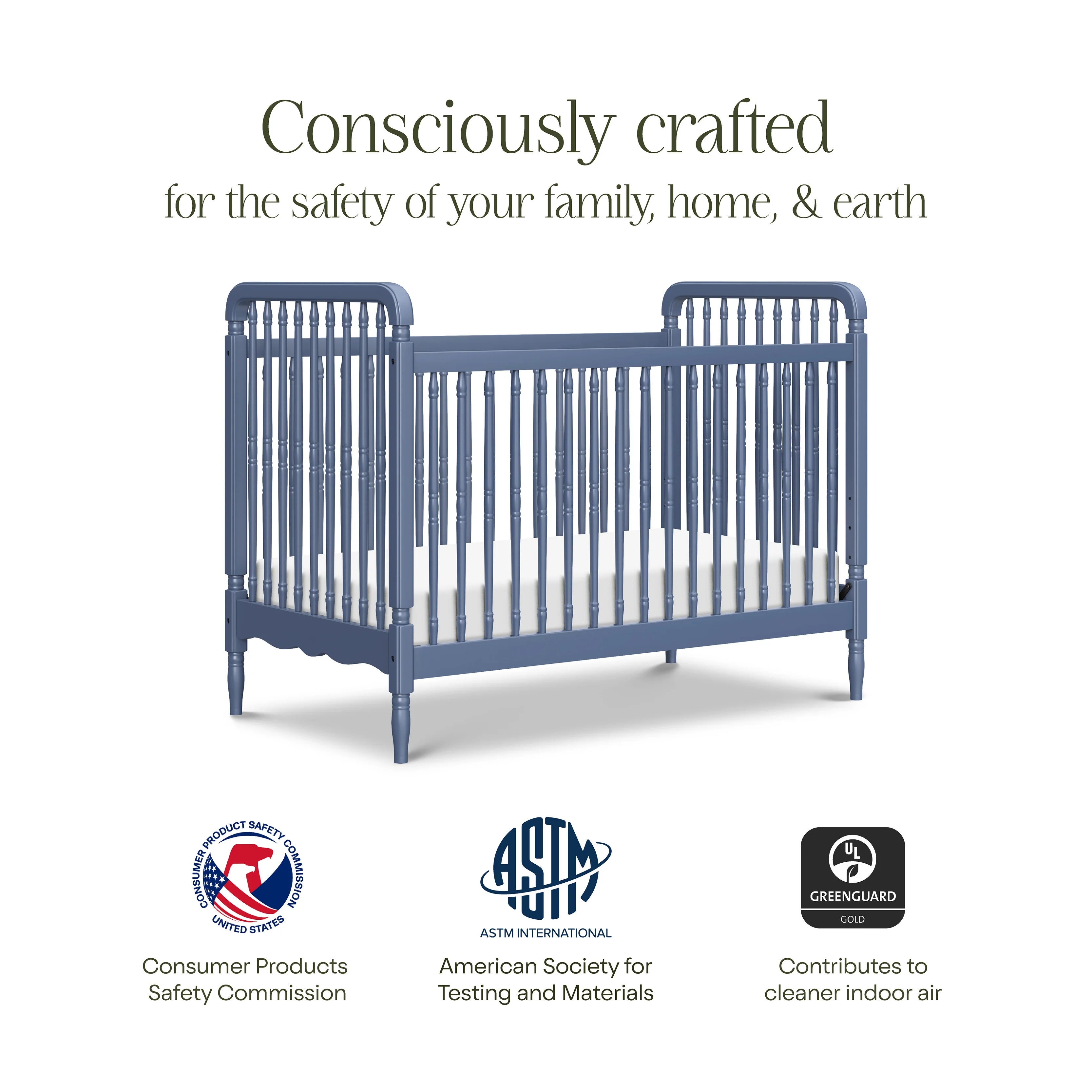 Liberty 3-in-1 Convertible Spindle Crib with Toddler Bed Conversion Kit - Image 53