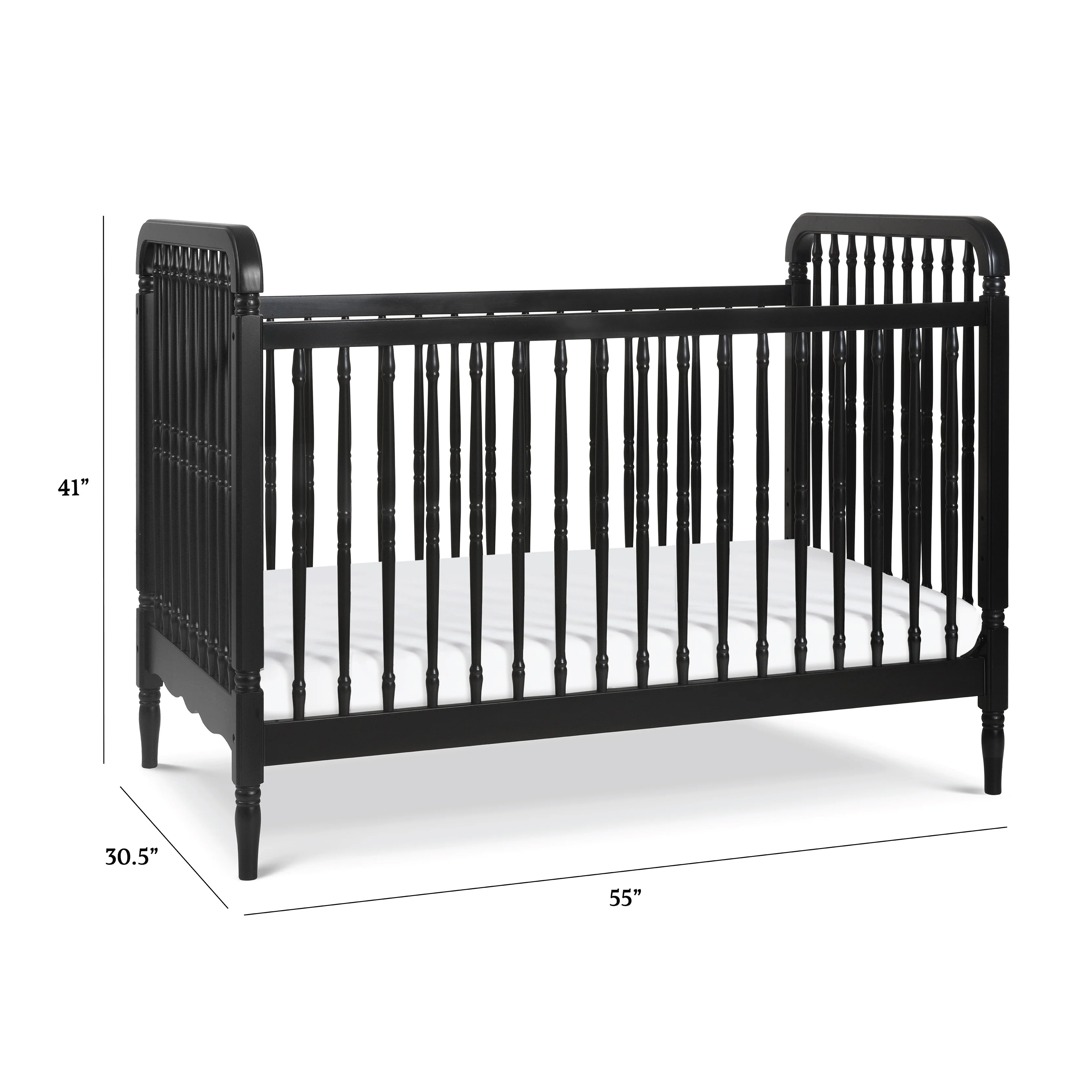 Liberty 3-in-1 Convertible Spindle Crib with Toddler Bed Conversion Kit - Image 75