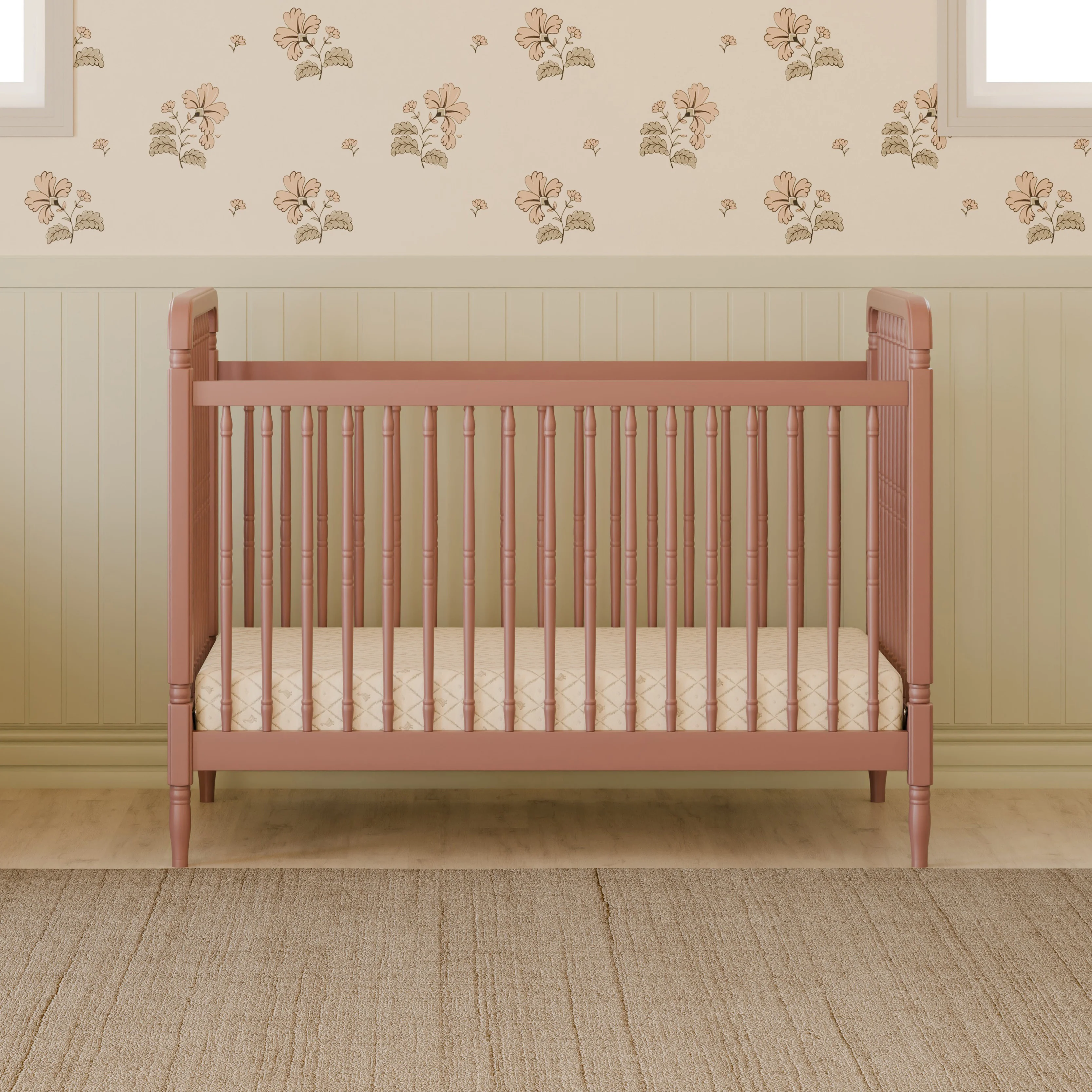 Liberty 3-in-1 Convertible Spindle Crib with Toddler Bed Conversion Kit - Image 77