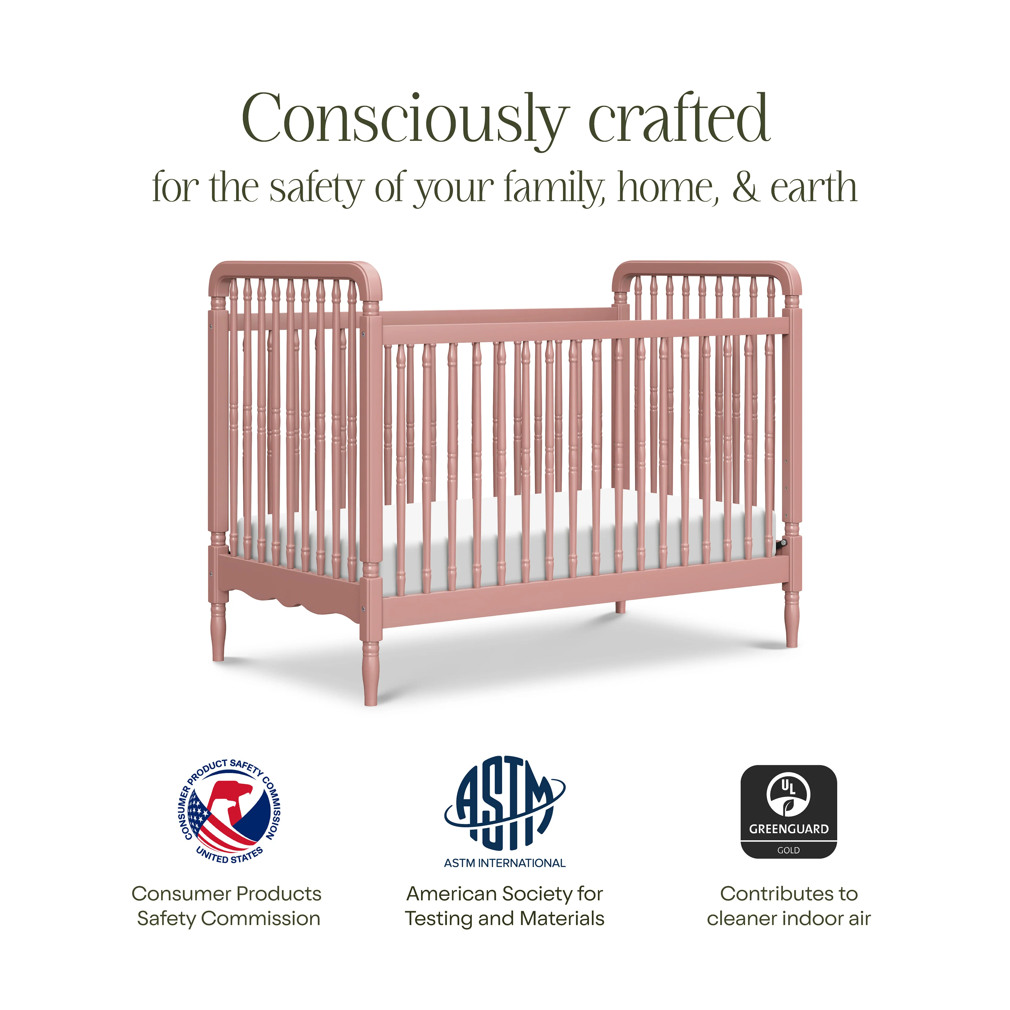 Liberty 3-in-1 Convertible Spindle Crib with Toddler Bed Conversion Kit - Image 80