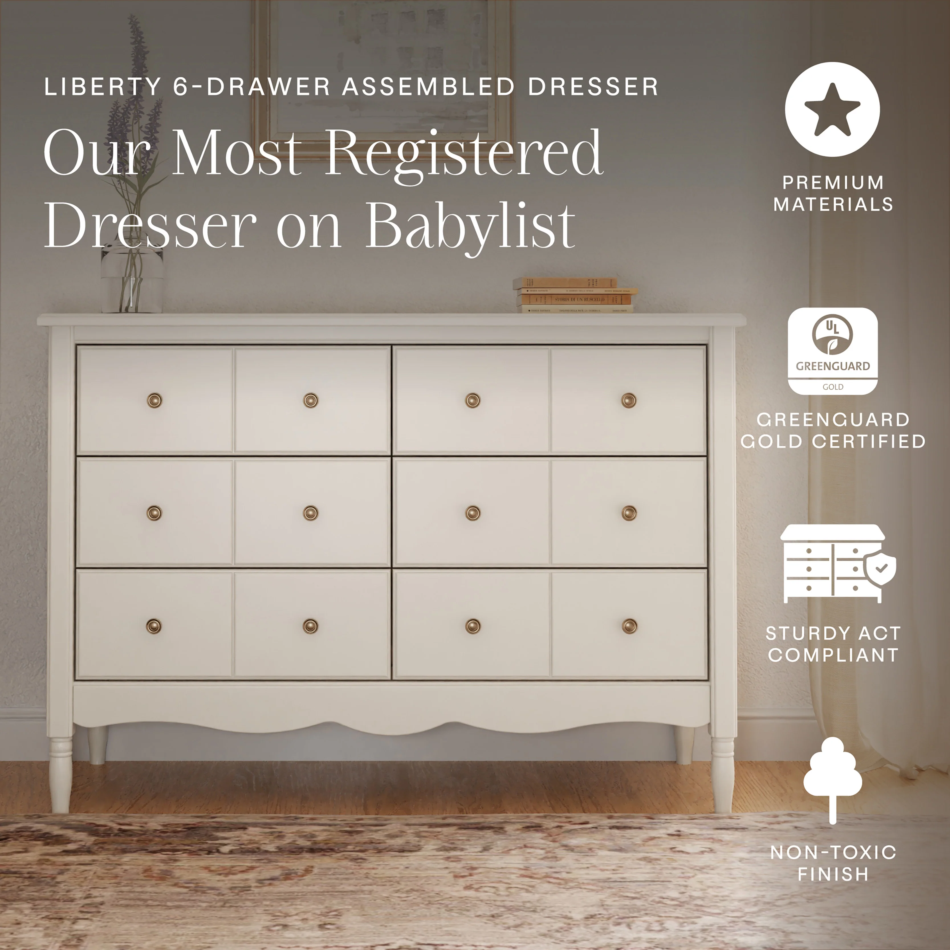 Liberty 6-Drawer Assembled Dresser - Image 13