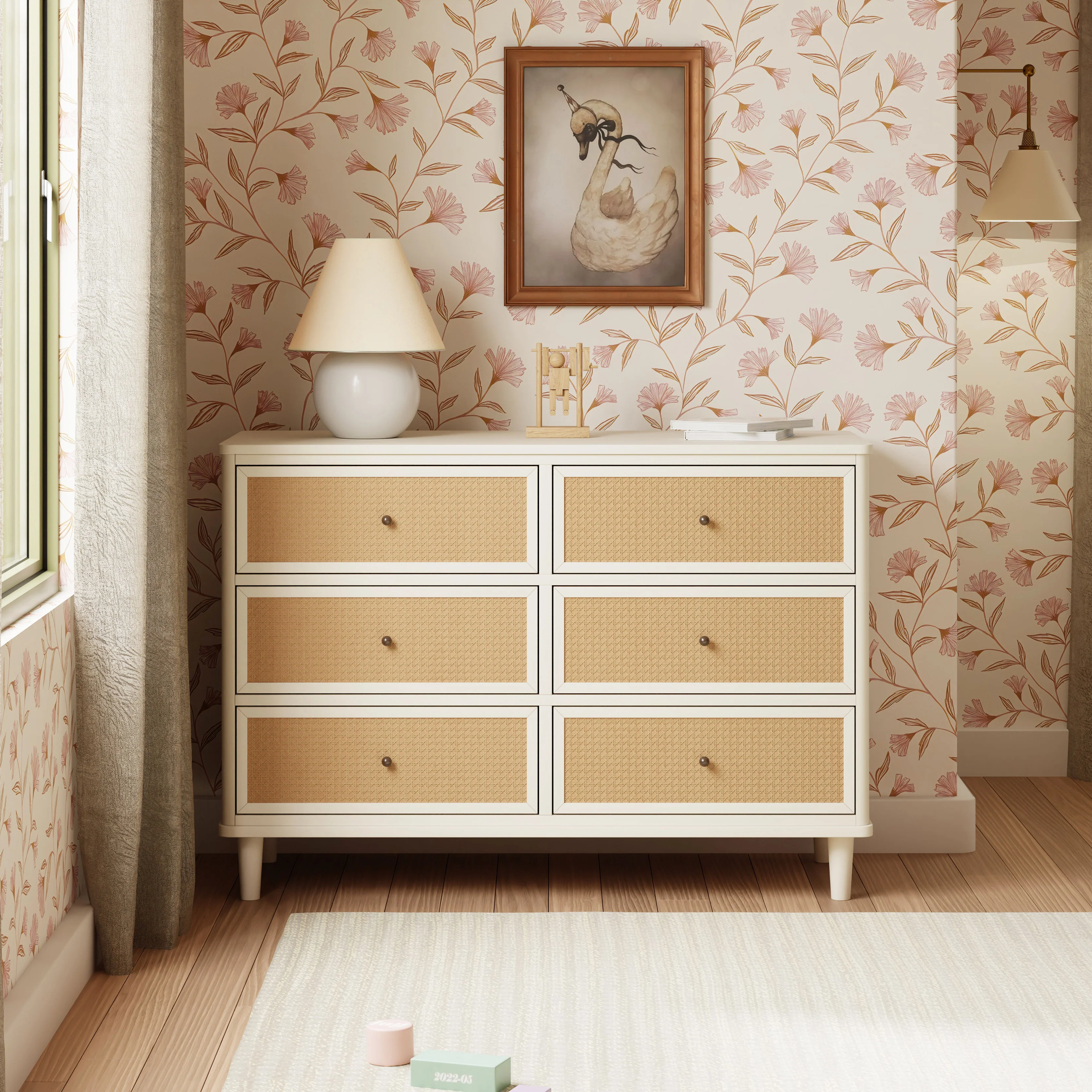 Marin with Cane 6 Drawer Assembled Dresser - Image 19