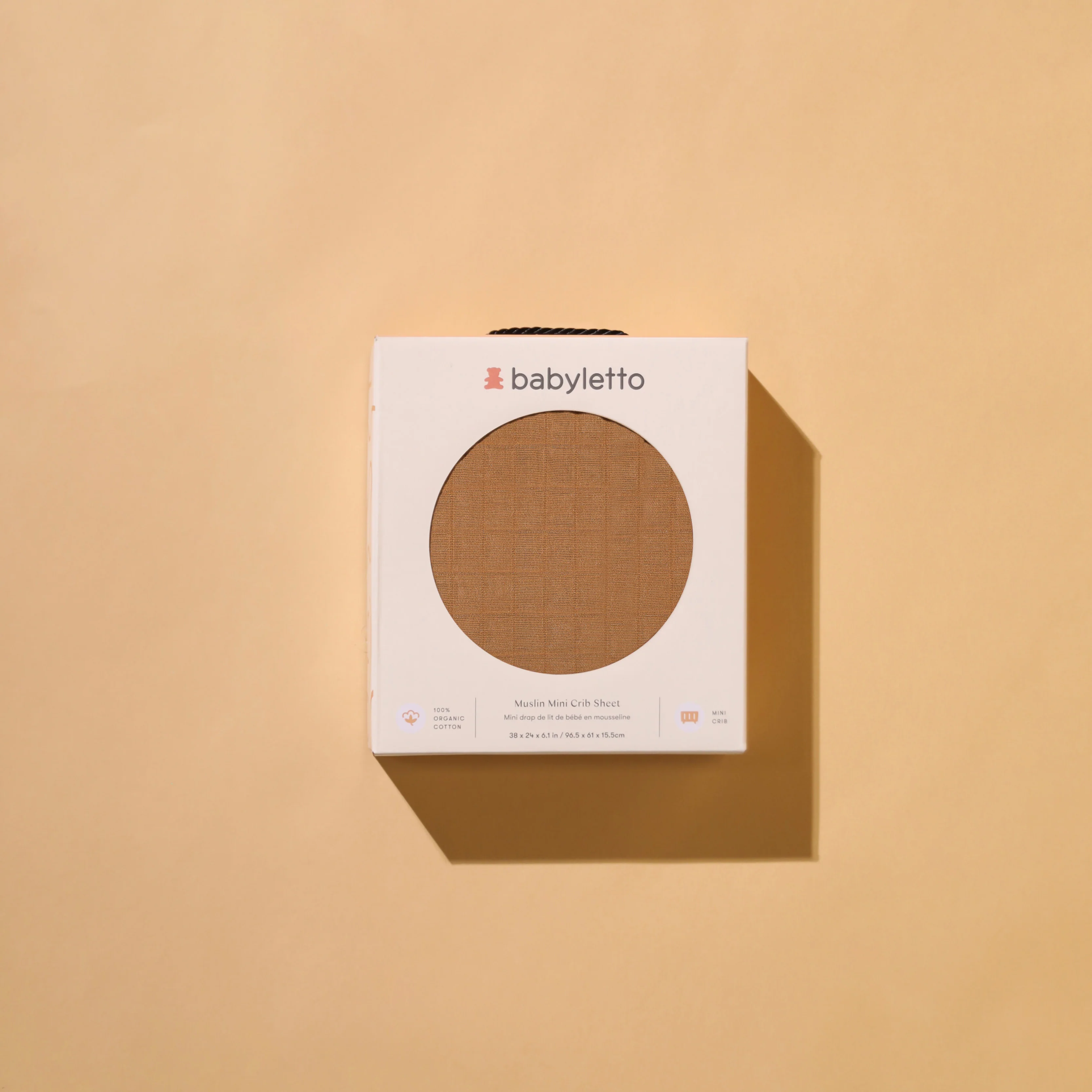 Mini Crib Sheet in GOTS Certified Organic Muslin Cotton - Image 3