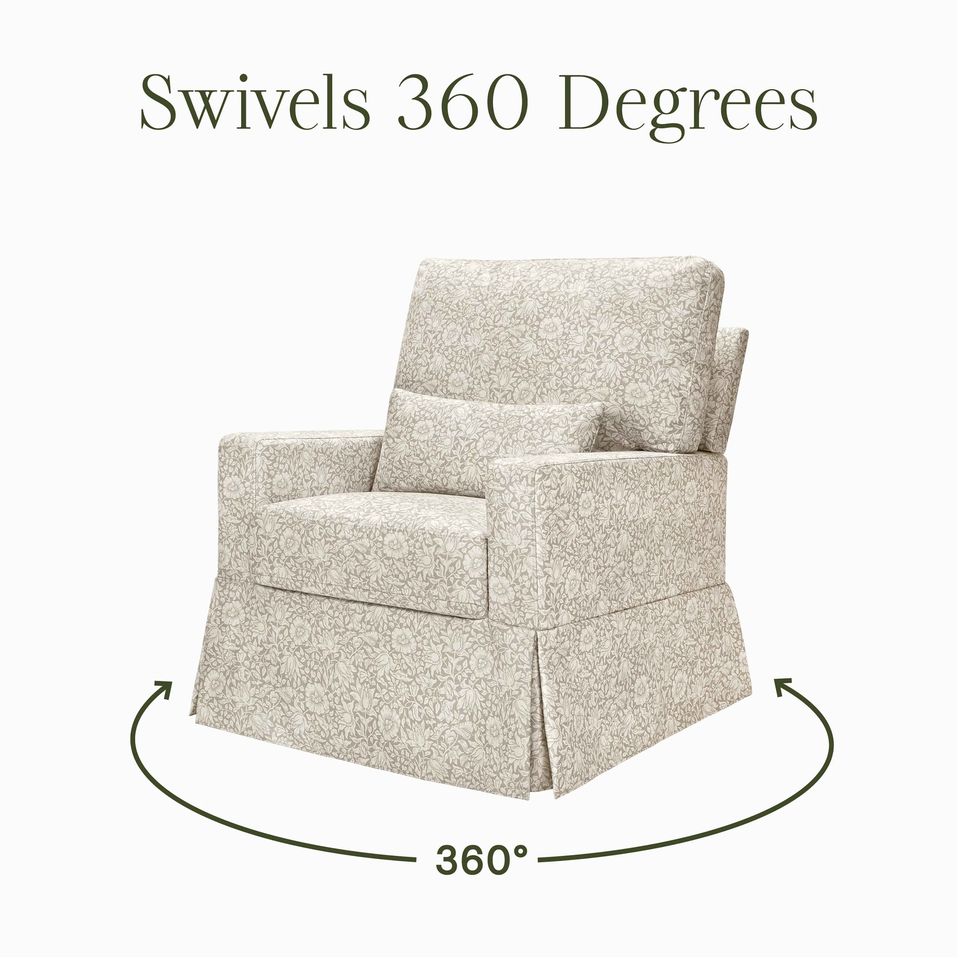 Morris & Co. x Namesake Crawford Pillowback Comfort Swivel Glider - Image 49