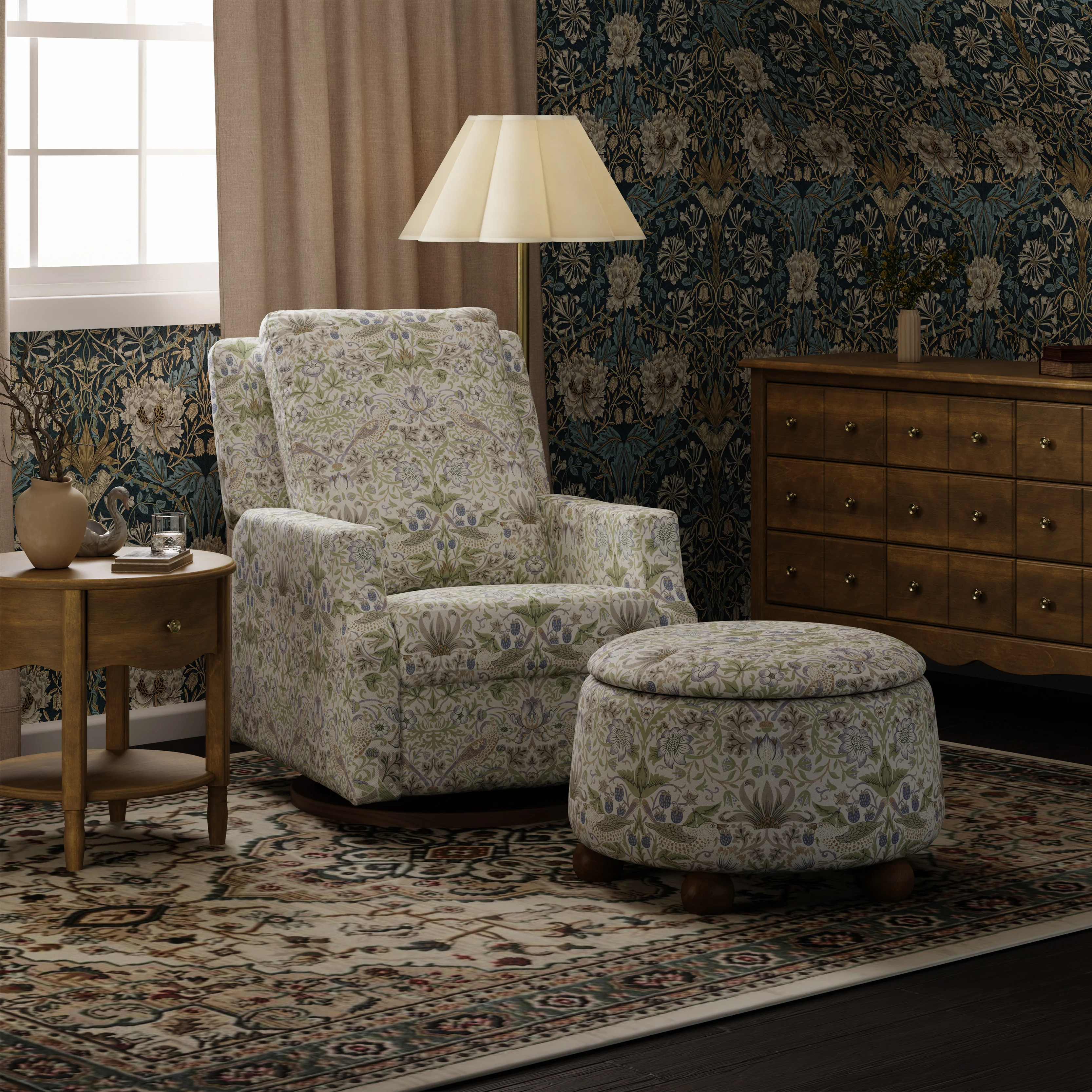 Morris & Co. x Namesake Crewe Recliner and Swivel Glider - Image 10