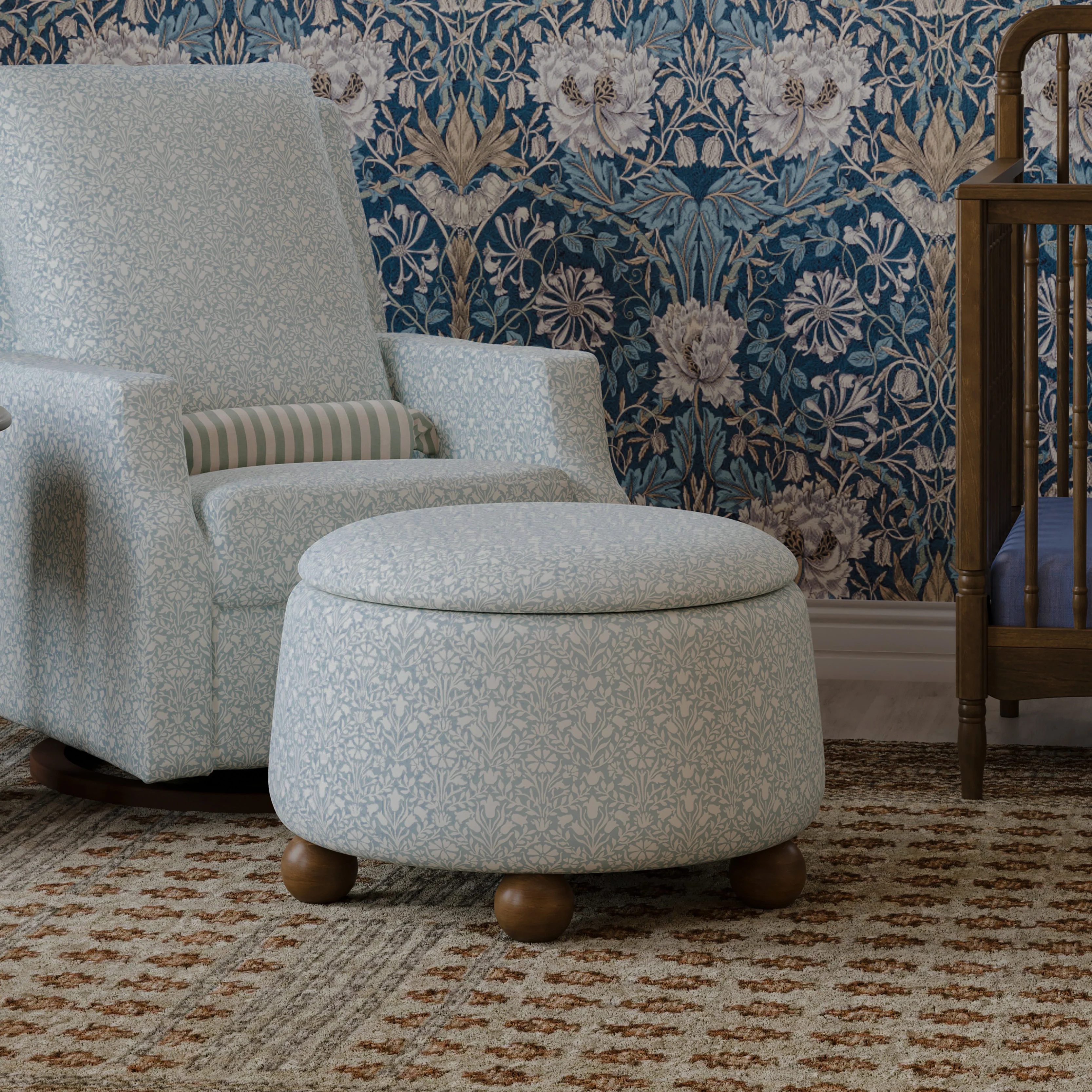 Morris & Co. x Namesake Tuffet Storage Ottoman - Image 43