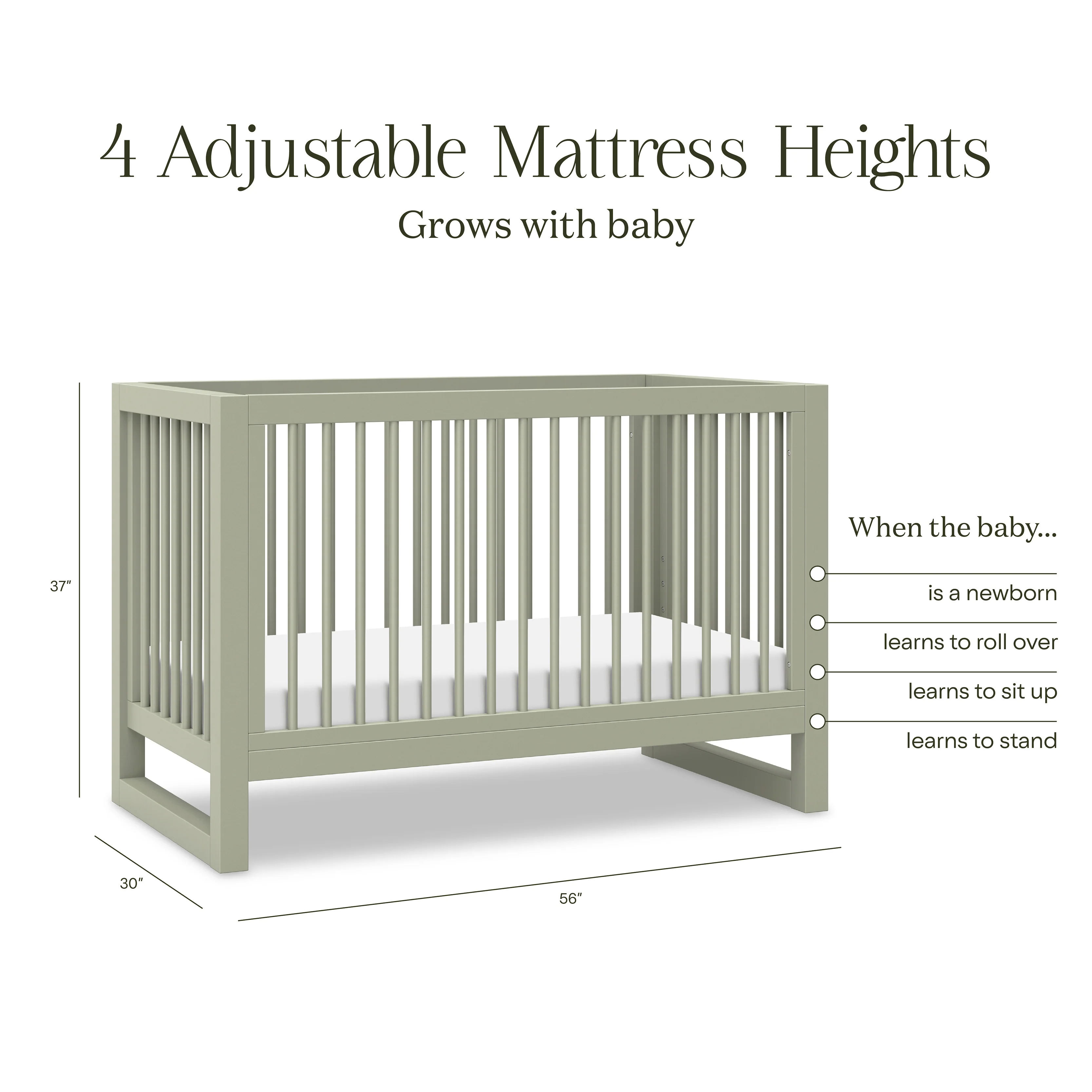 Nantucket 3-in-1 Convertible Crib with Toddler Bed Conversion Kit - Image 30