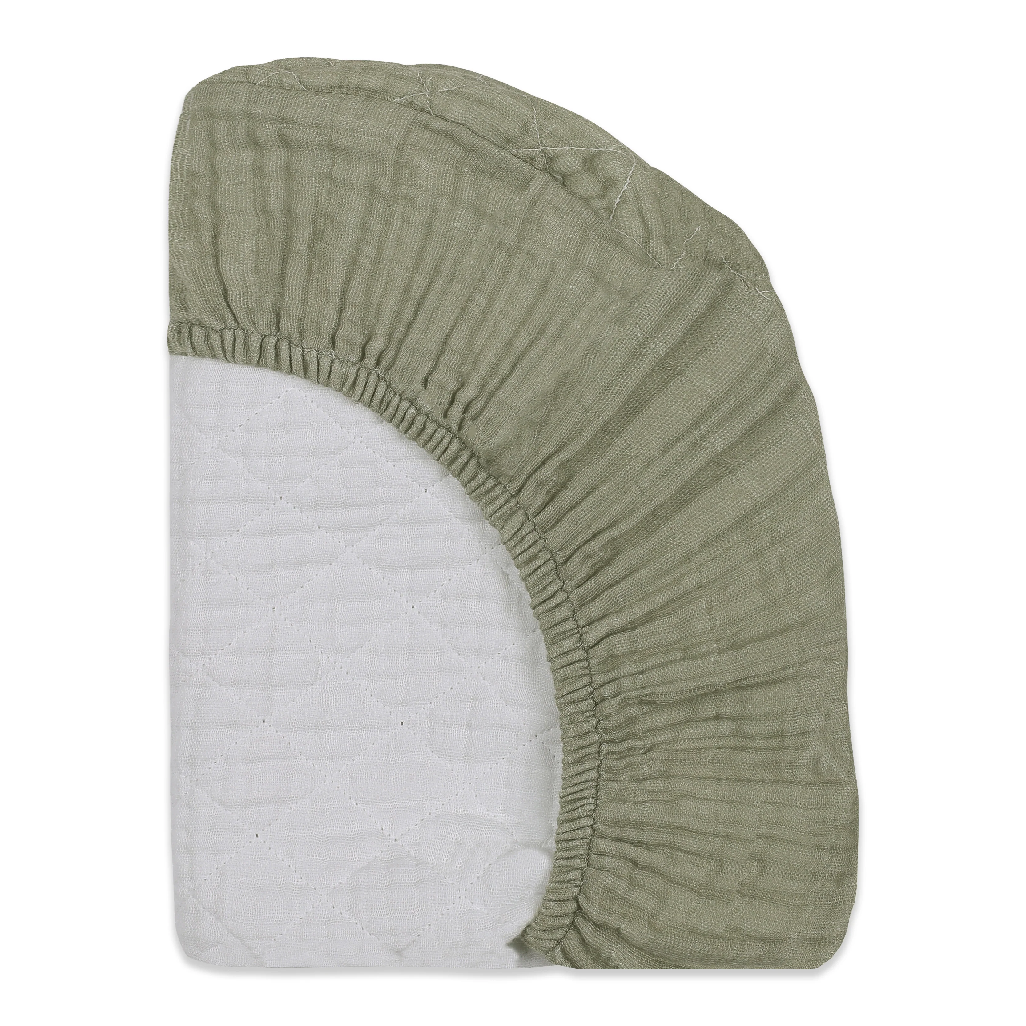 Quilted Changing Pad Cover in GOTS Certified Organic Muslin Cotton - Image 20