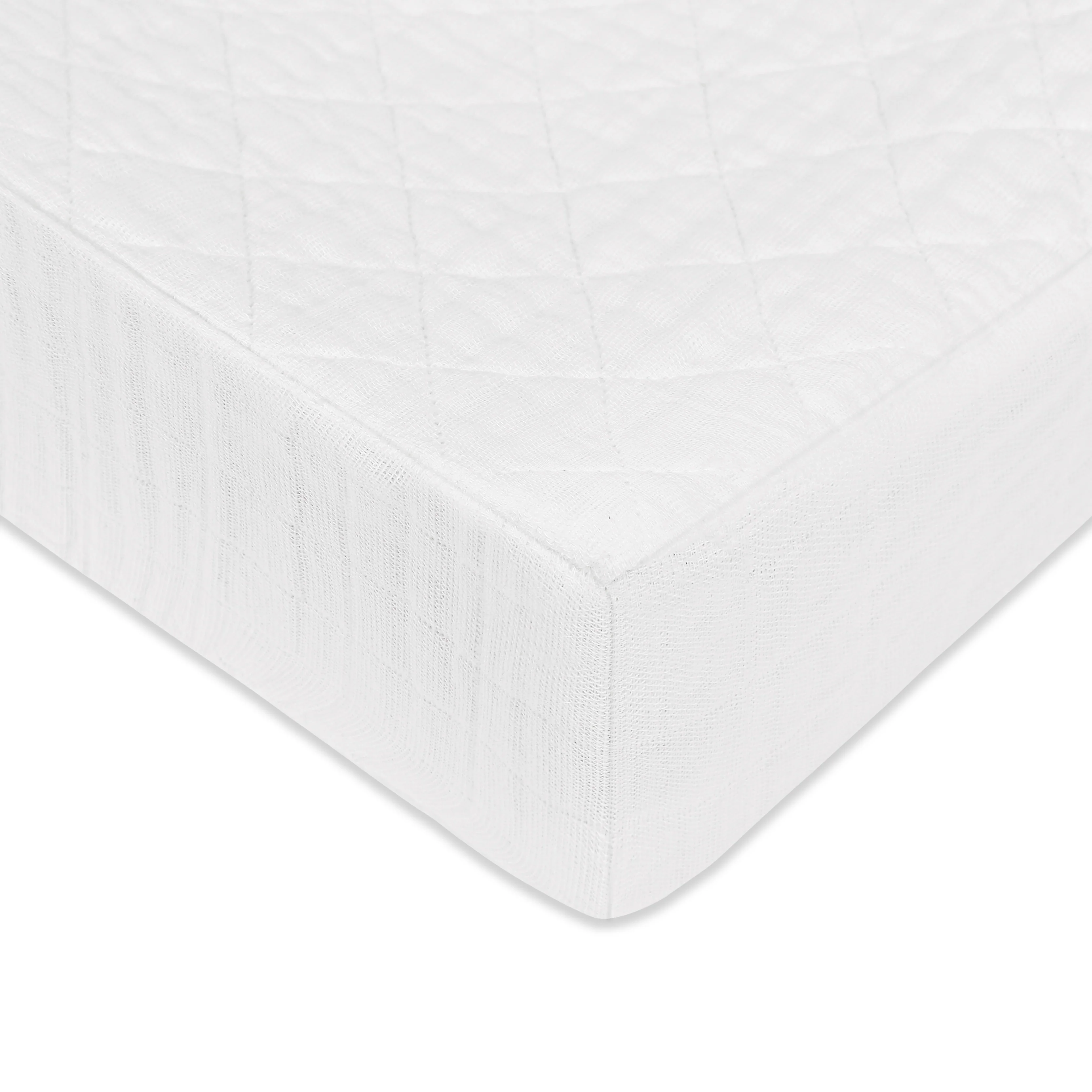 Quilted Changing Pad Cover in GOTS Certified Organic Muslin Cotton - Image 23