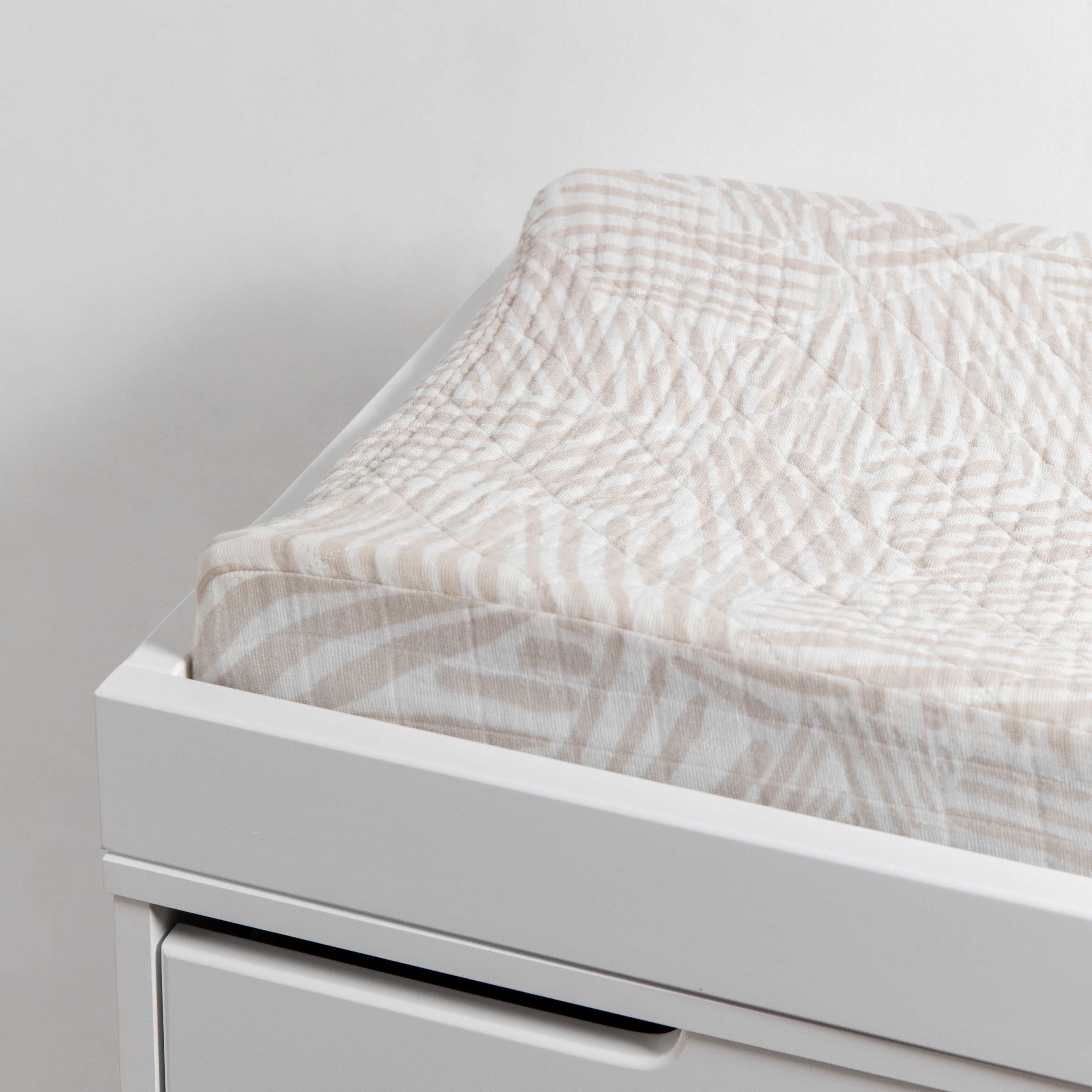 Quilted Changing Pad Cover in GOTS Certified Organic Muslin Cotton - Image 44