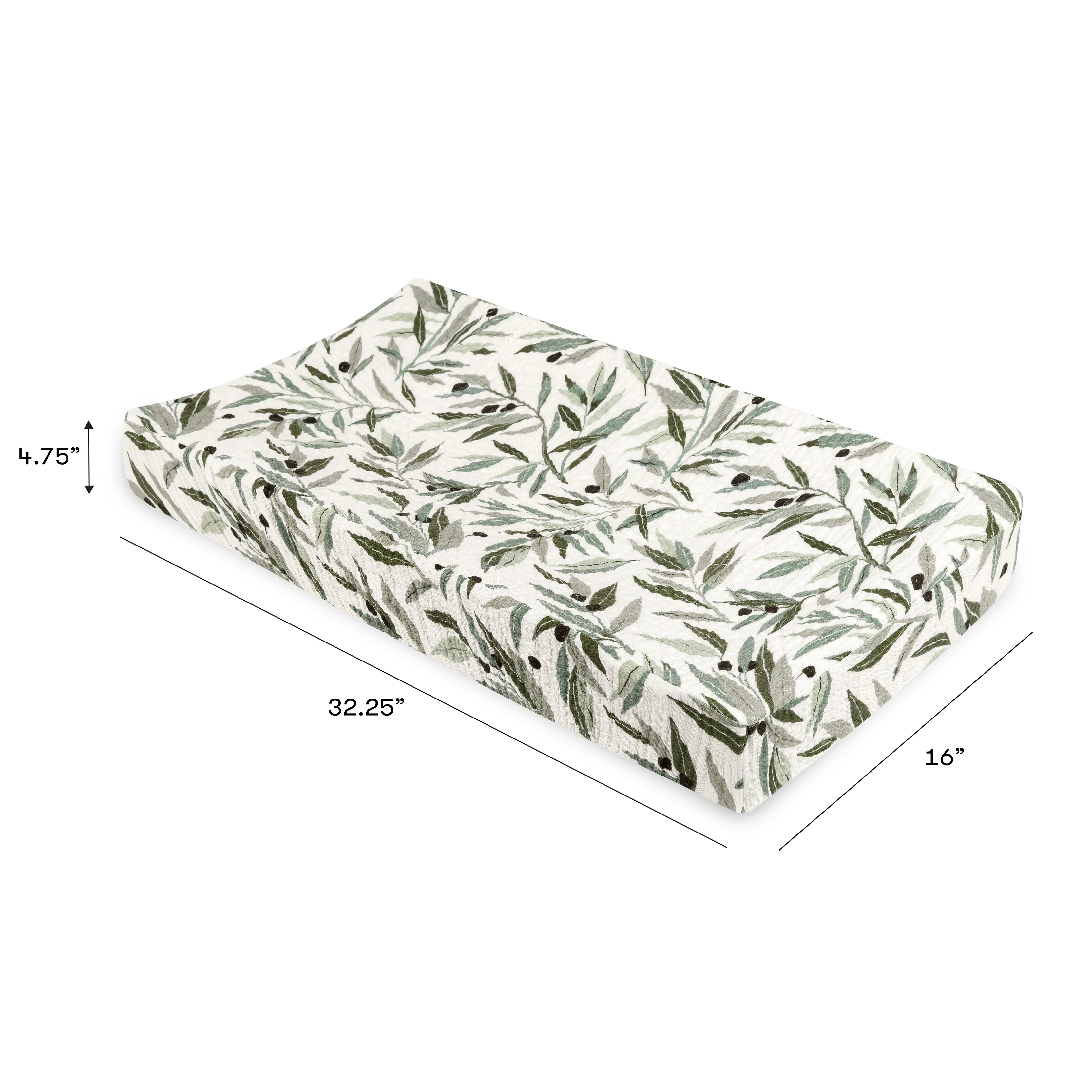 Quilted Changing Pad Cover in GOTS Certified Organic Muslin Cotton - Image 7