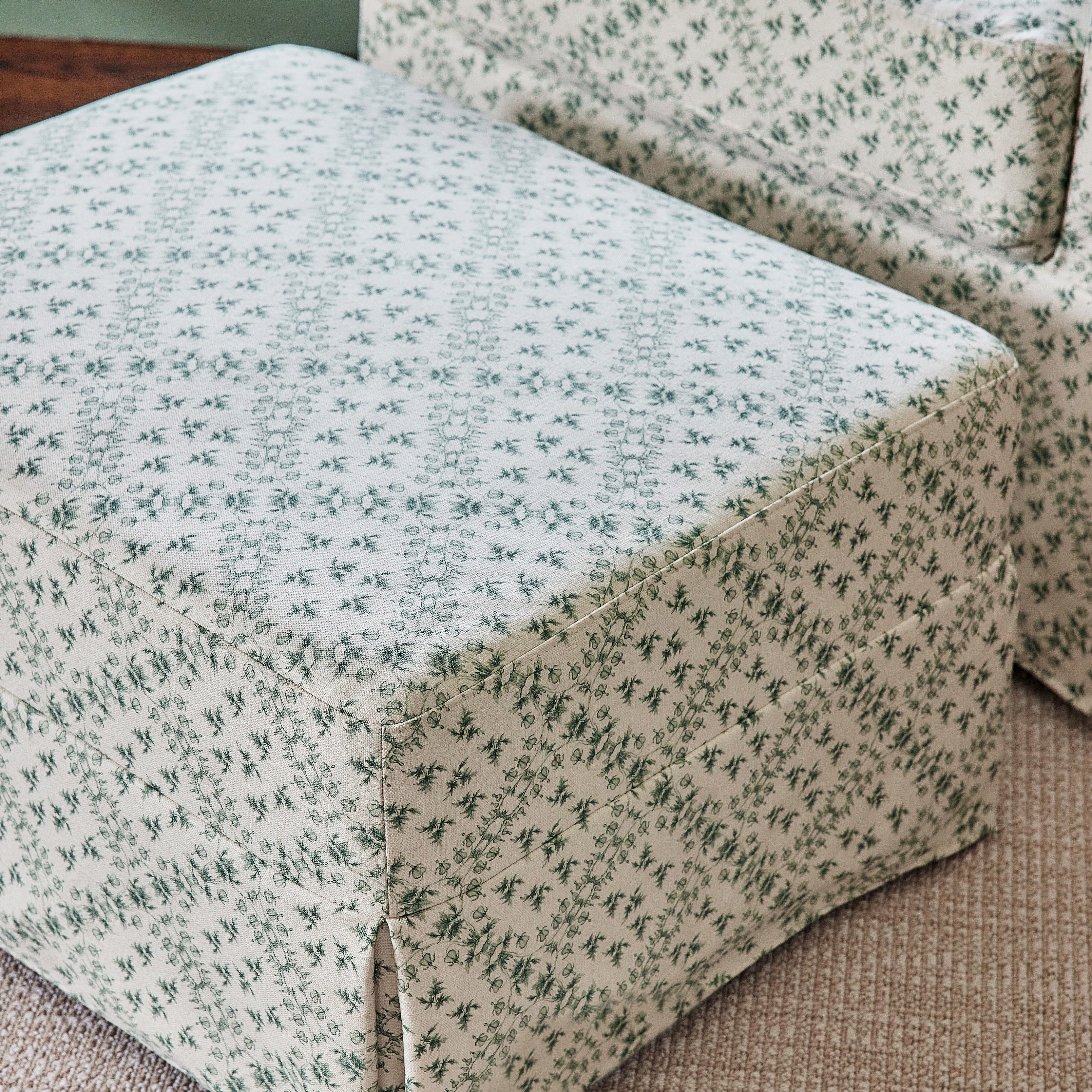Sarah Flint x Namesake Crawford Gliding Ottoman in Eco-Performance Fabric | Water Repellent & Stain Resistant - Image 3