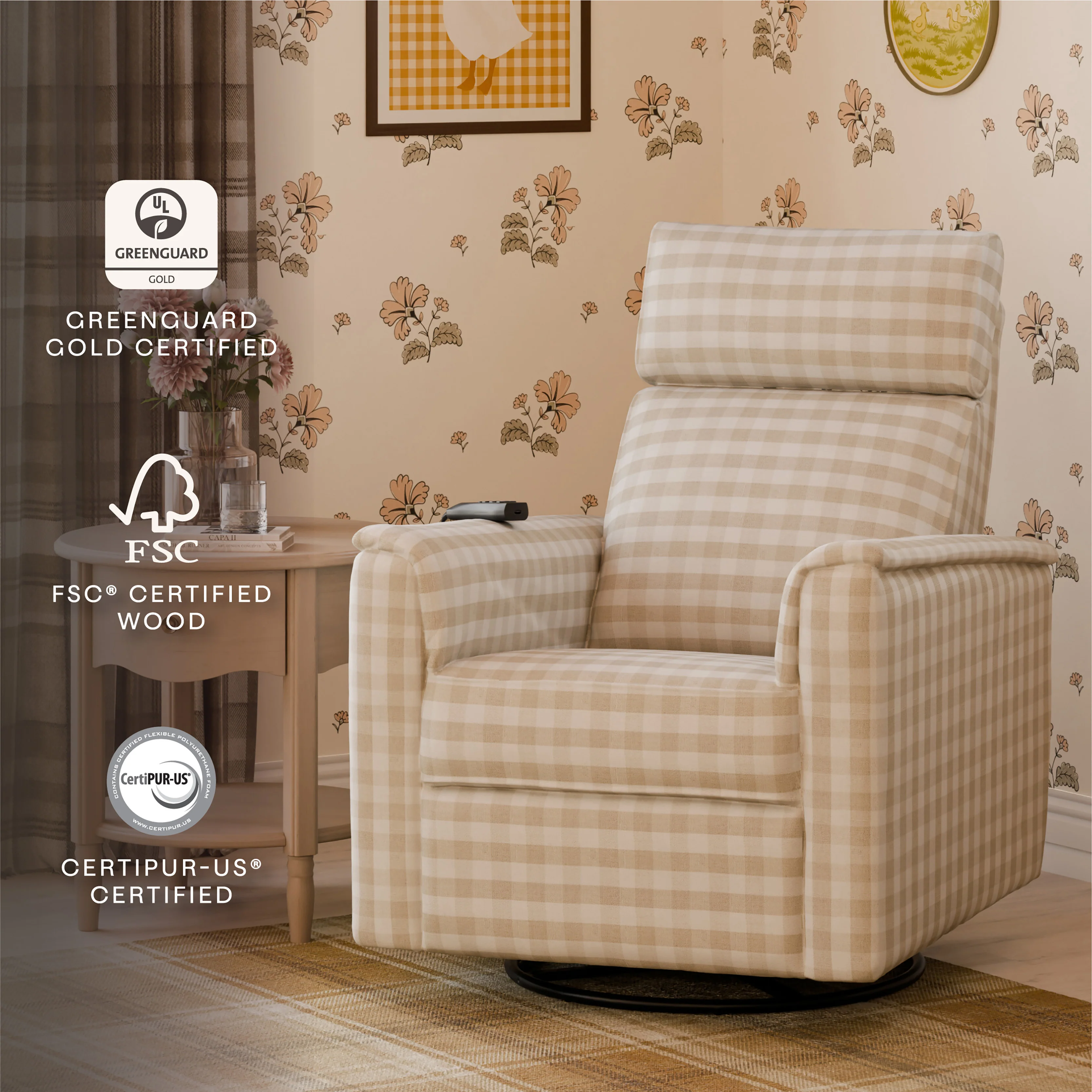 Willa Deluxe Power Recliner and Swivel Glider with Heat and Massage - Image 42