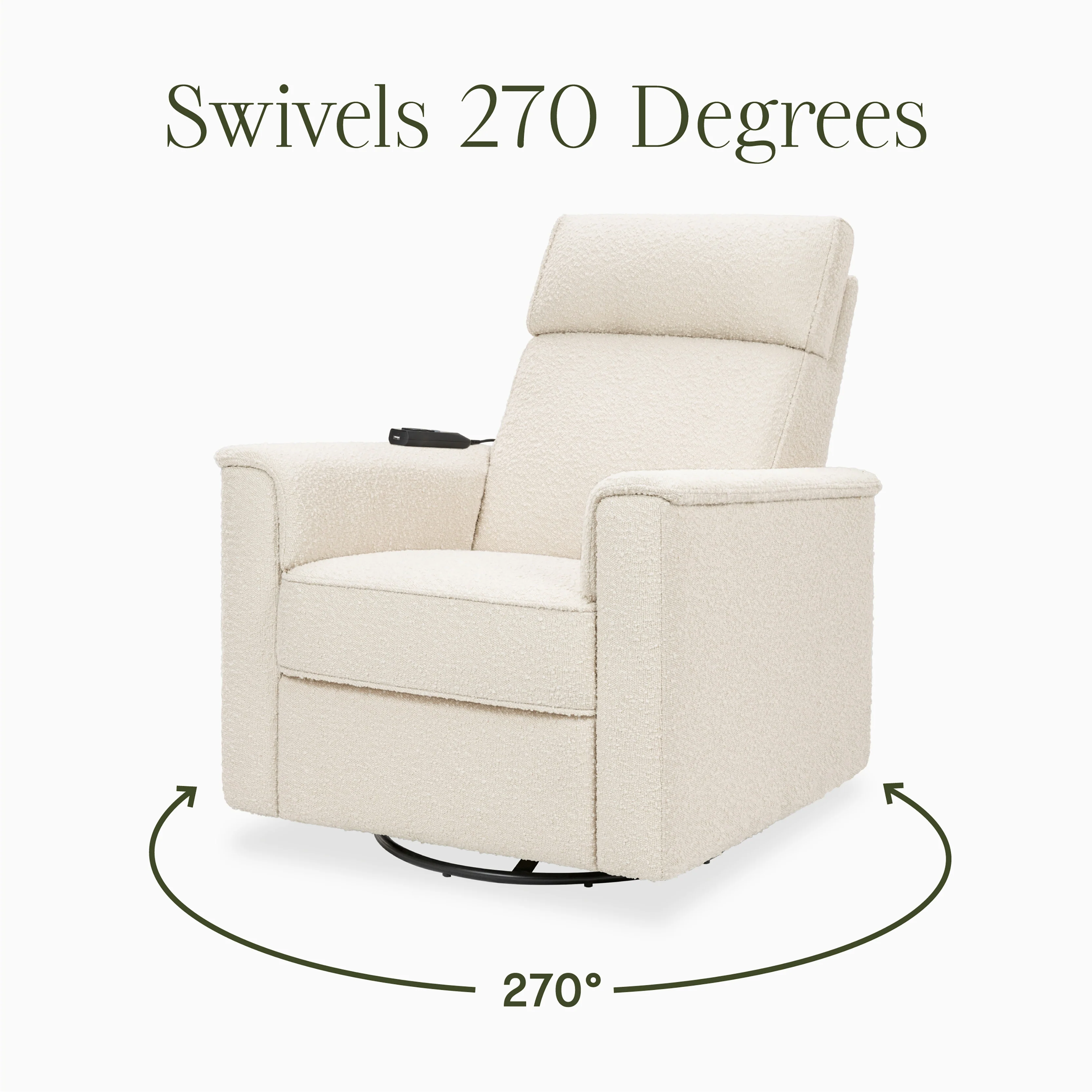 Willa Deluxe Power Recliner and Swivel Glider with Heat and Massage - Image 92