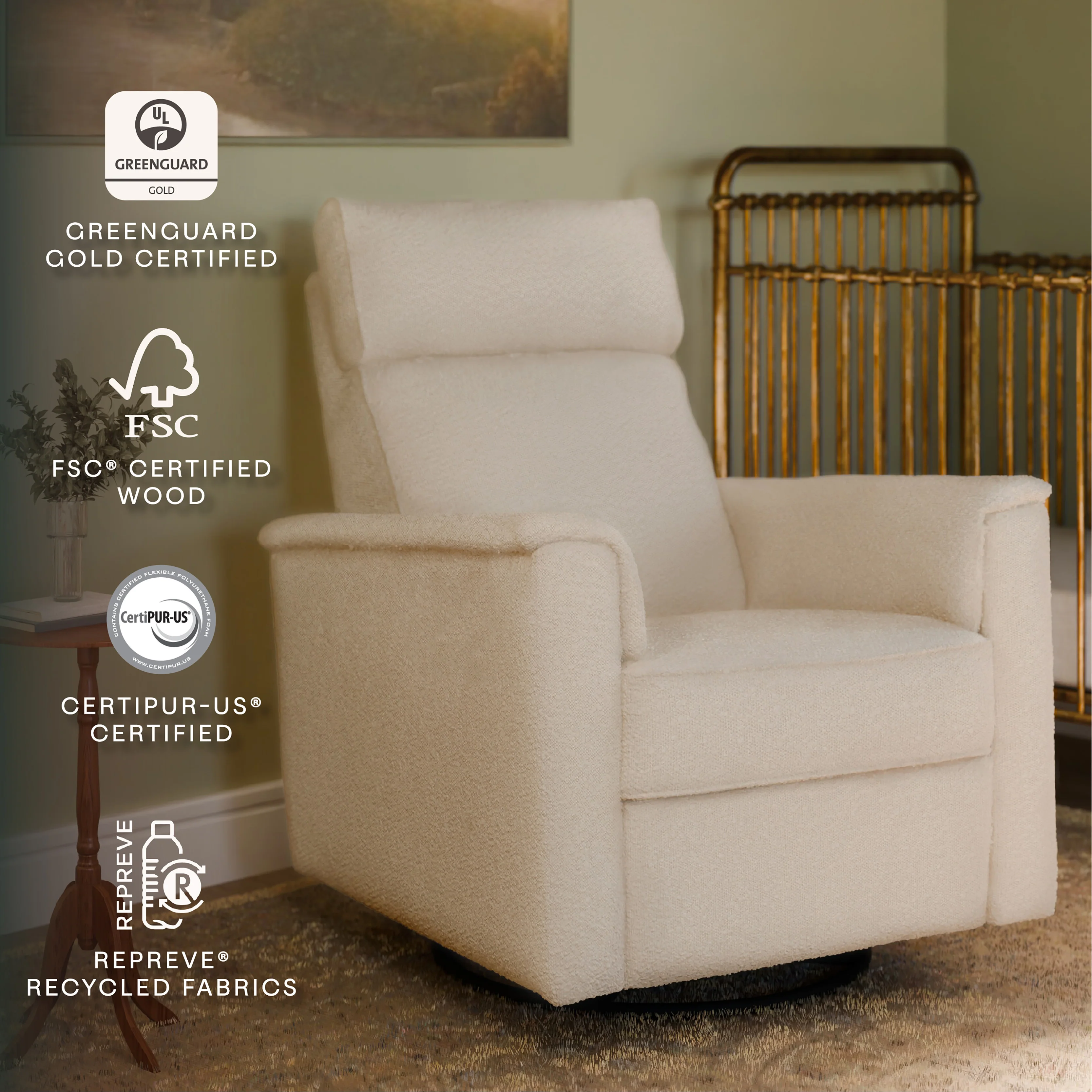 Willa Plus Power Glider Recliner w/ Power Headrest - Image 57