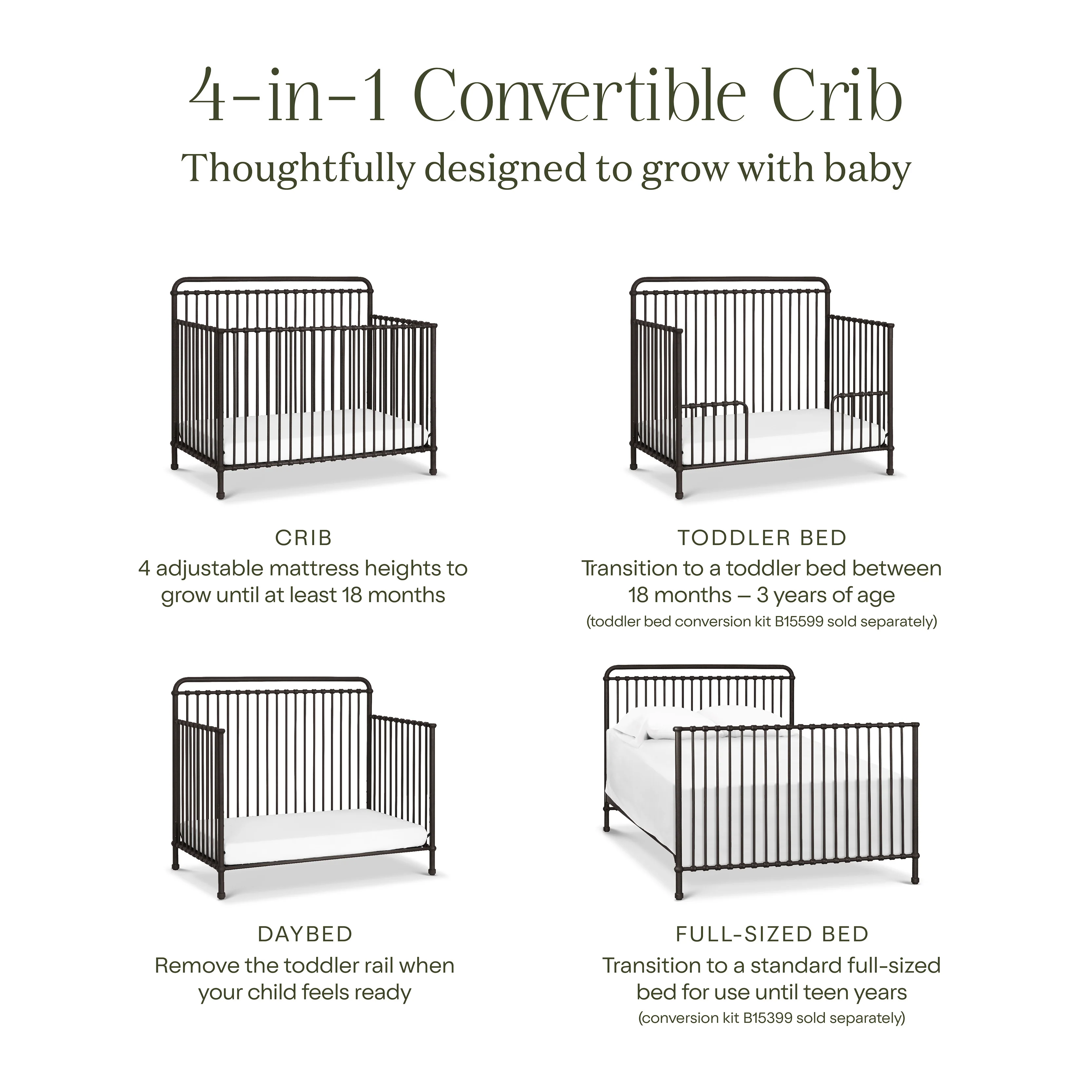 Winston 4-in-1 Convertible Crib - Image 43